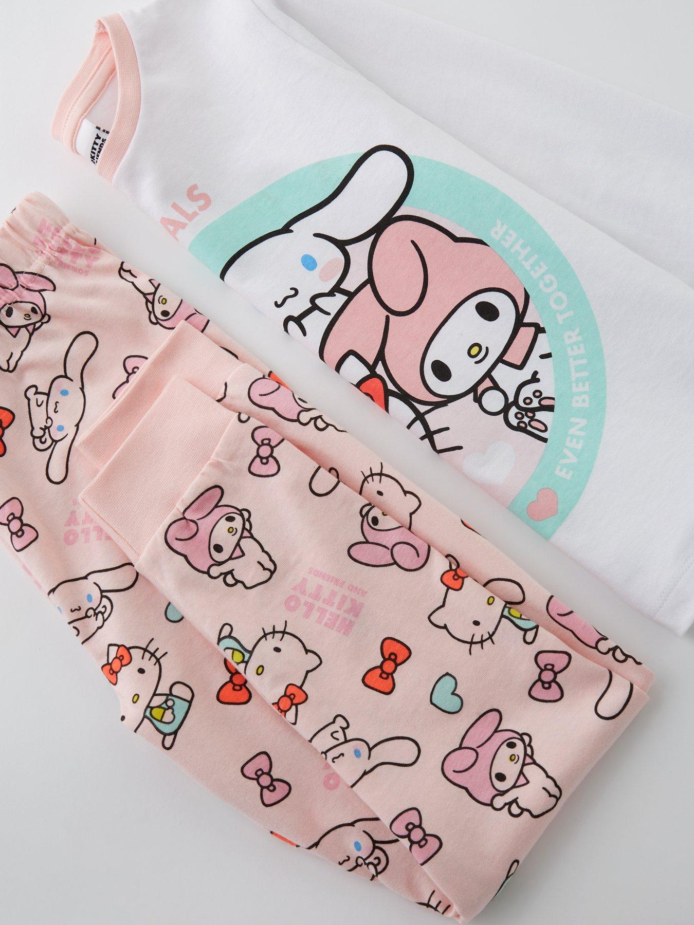  image of hello-kitty-and-friends-long-sleeve-pyjamas-pink