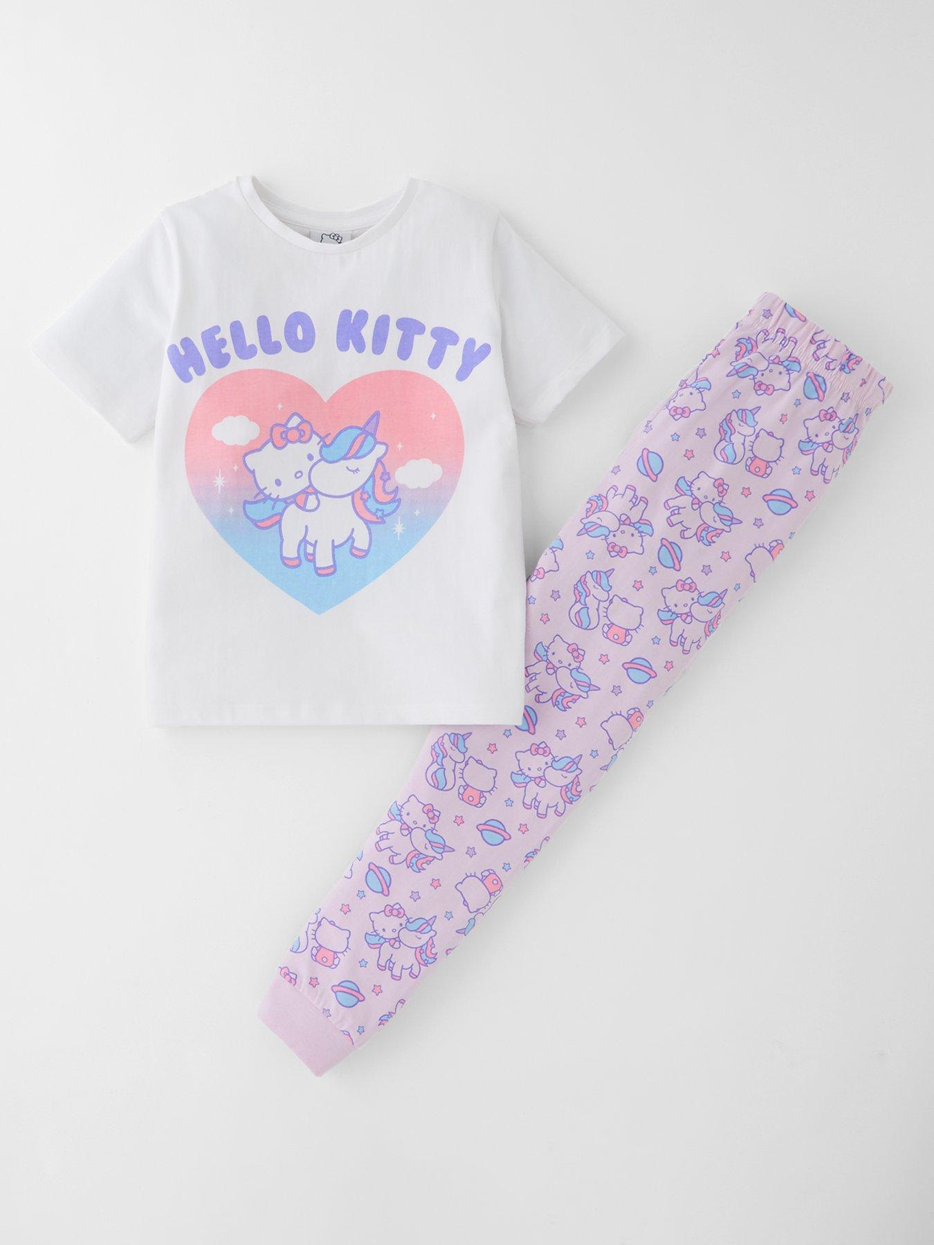 Image 1 of 4 of Hello Kitty Unicorn Short Sleeve Pyjamas - Multi