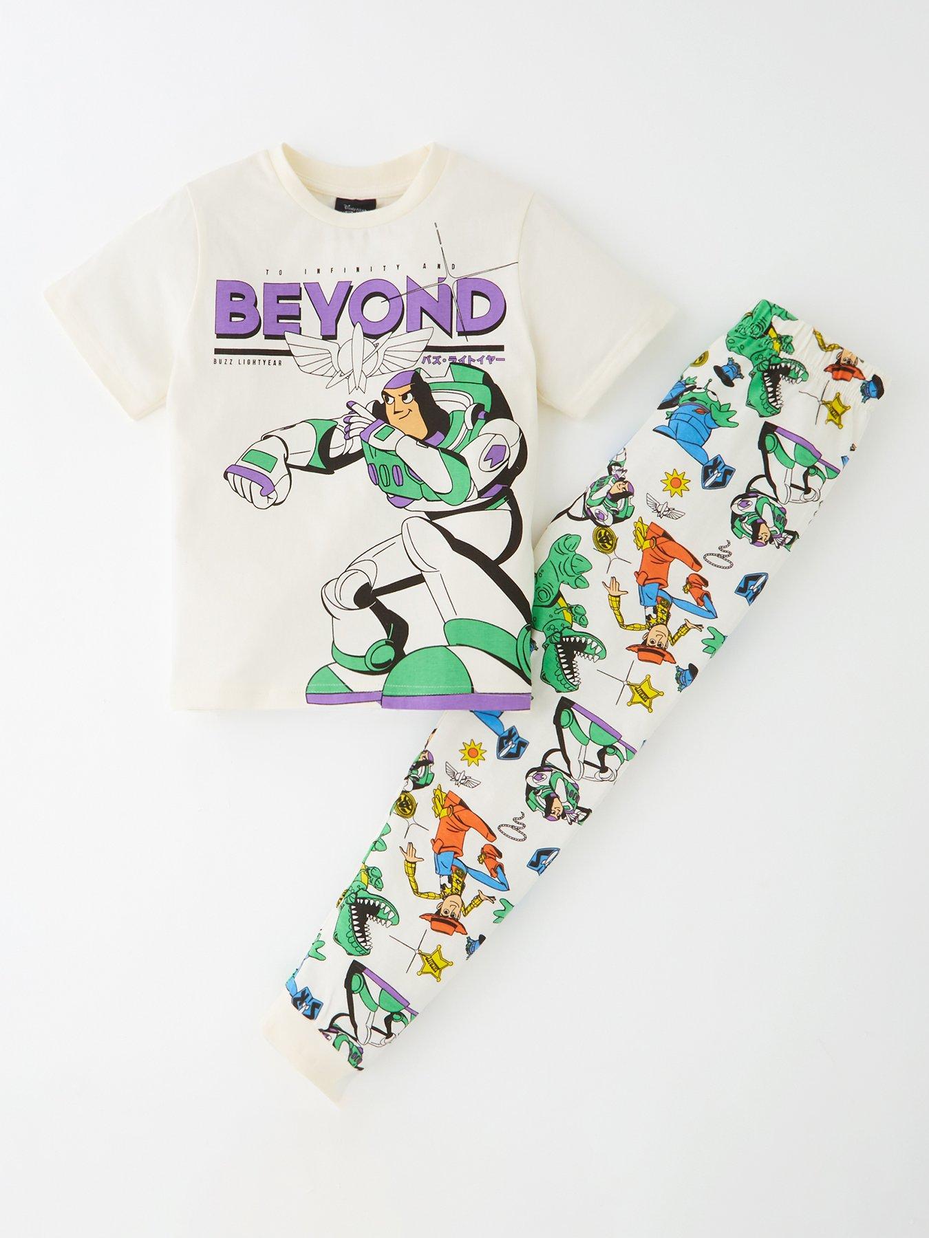 Toy Story Buzz Lightyear Back Print Pyjamas  - Cream