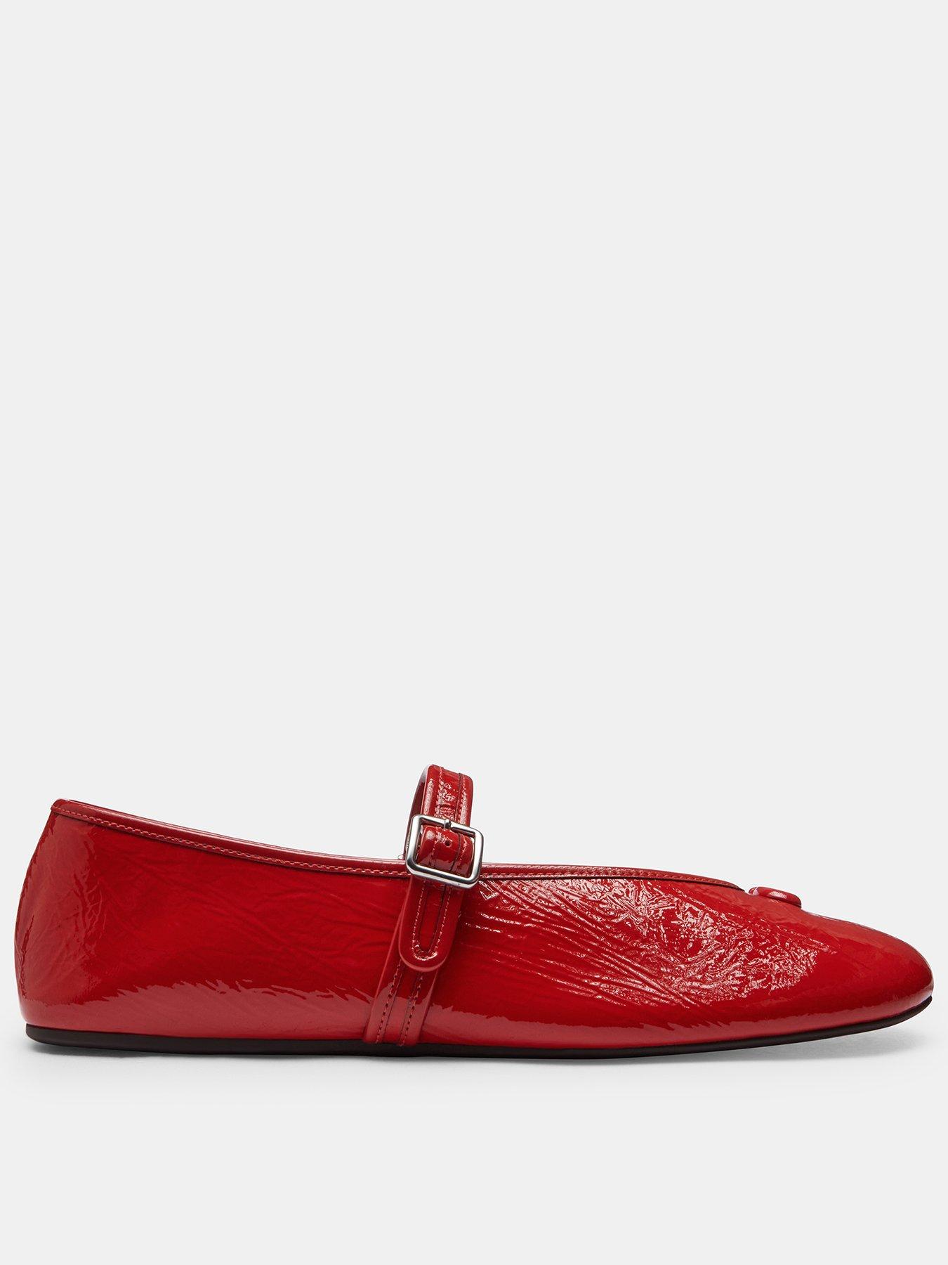 Image 1 of 5 of COACH Sculpted C Crinkle Patent Leather Soft Mary Jane