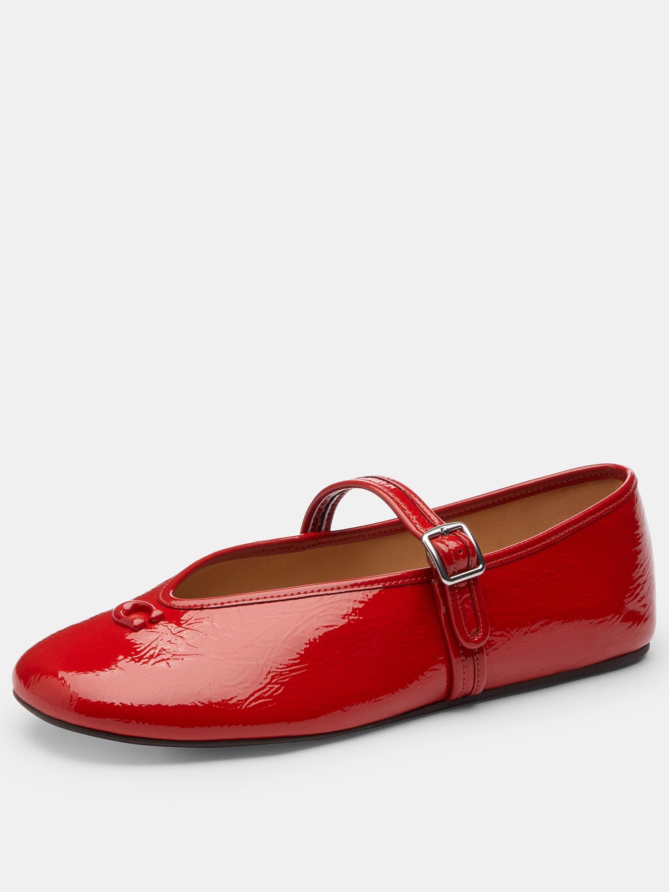 Image 3 of 5 of COACH Sculpted C Crinkle Patent Leather Soft Mary Jane