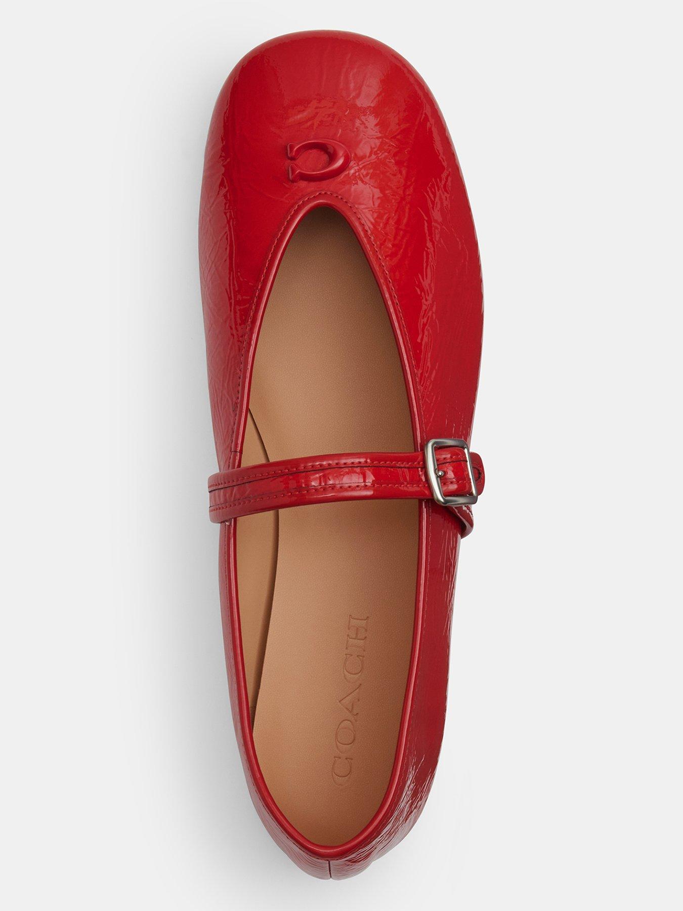 Image 4 of 5 of COACH Sculpted C Crinkle Patent Leather Soft Mary Jane