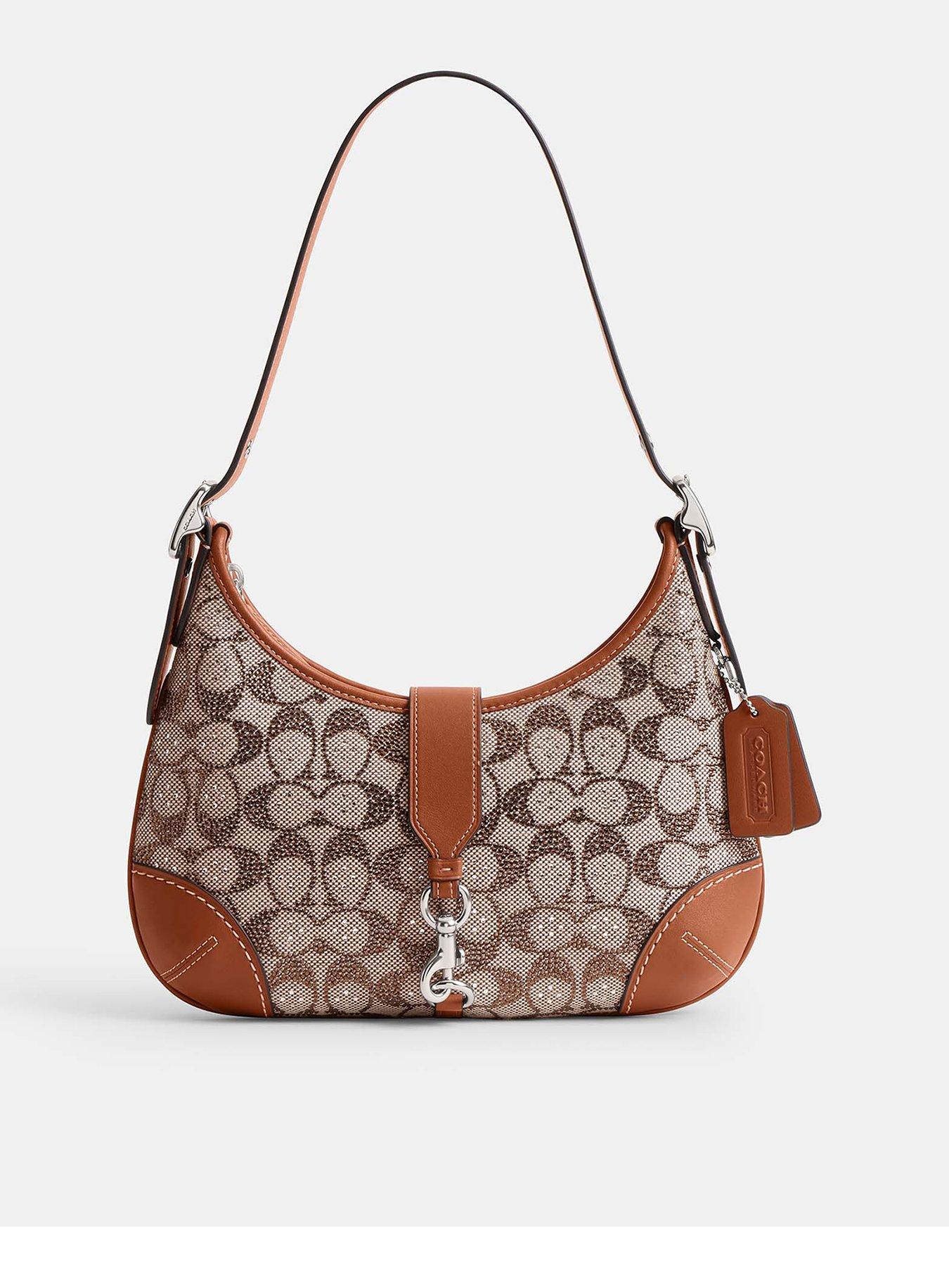 undefined The Coach Originals Crystal Signature Jacquard Hamptons Hobo