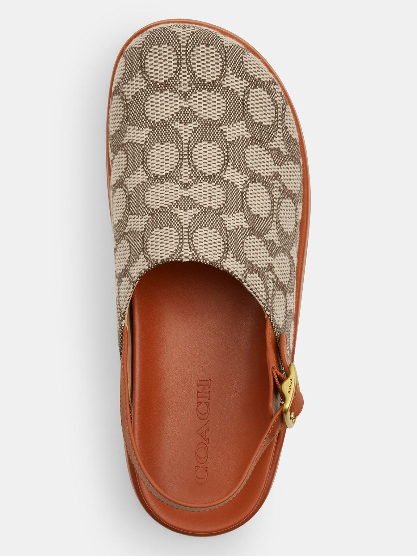 Image 5 of 5 of COACH Sculpted C Signature Textile Jacquard Platform Clog - Brown