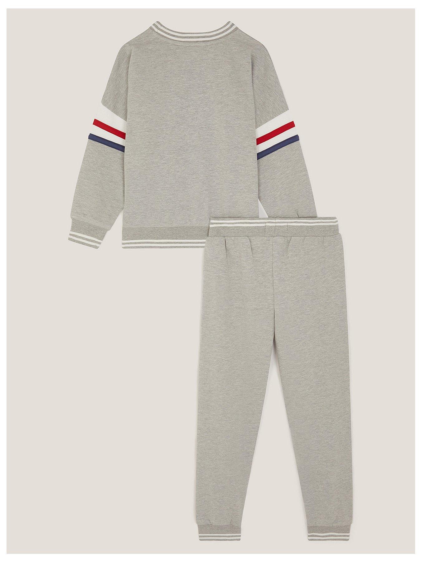 Image 3 of 4 of Monsoon Boys 73 Logo Sweatshirt &amp; Joggers Set - Grey