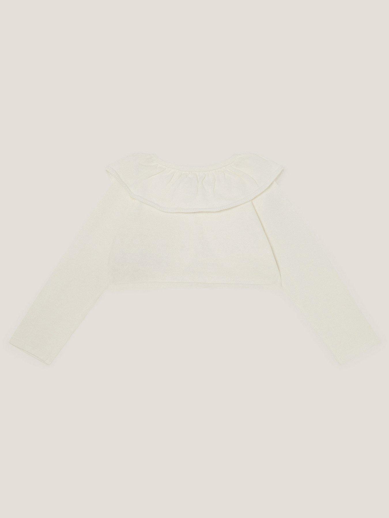 back image of monsoon-baby-girls-oversized-collar-cardigan-light-cream