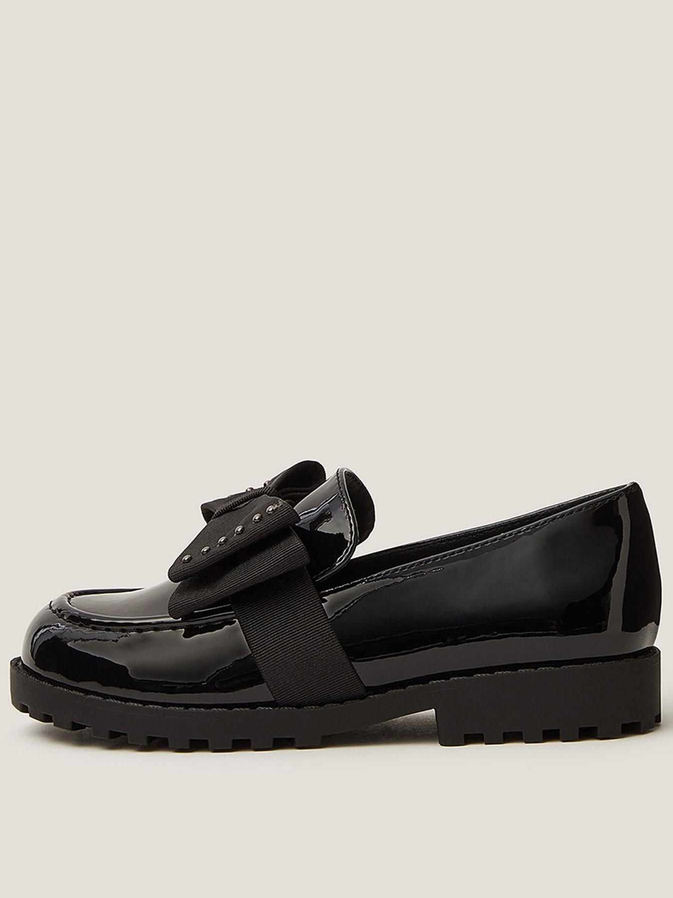 monsoon-girls-bow-loafers-black