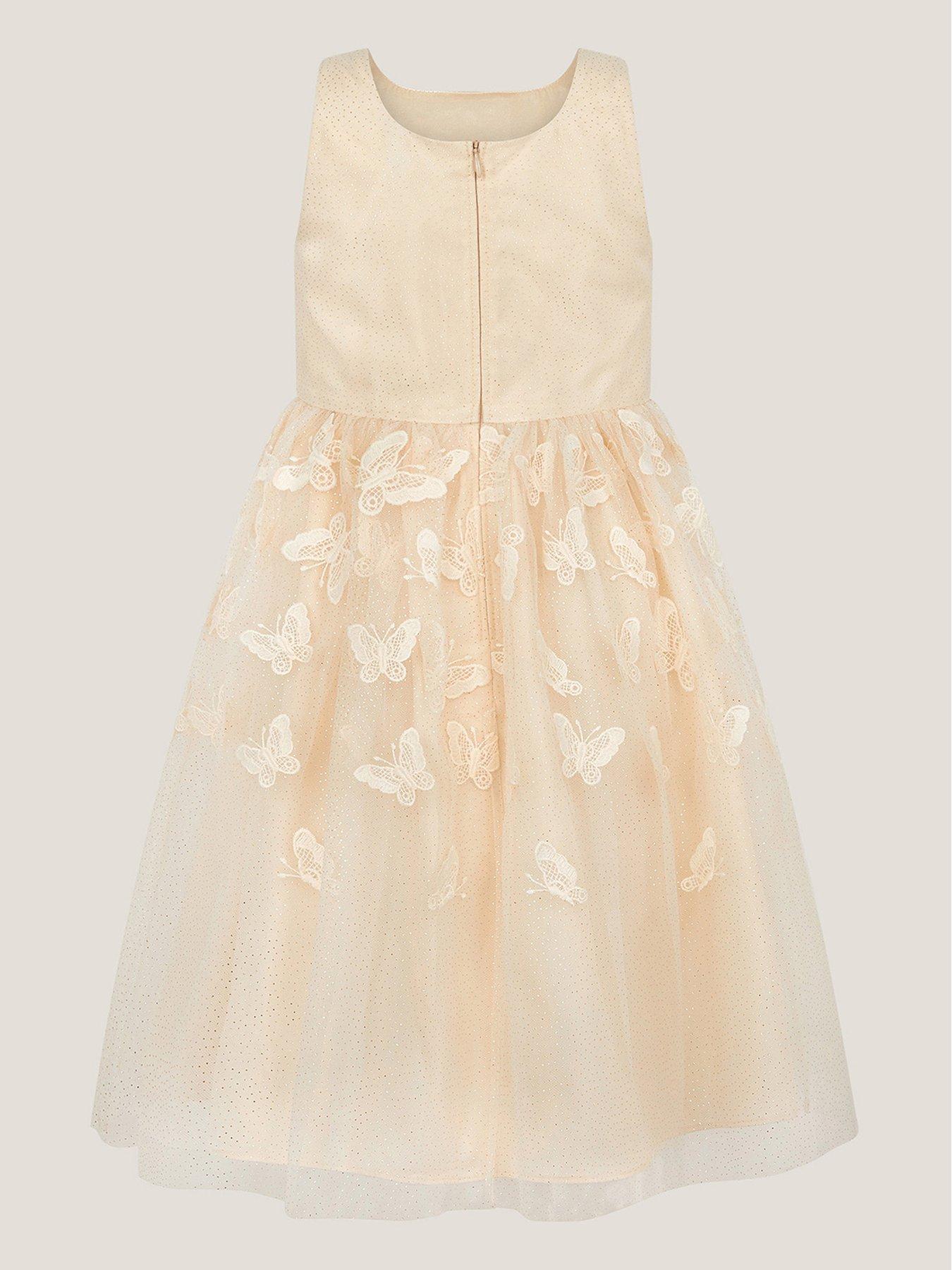  image of monsoon-girls-mapel-butterfly-scuba-dress-beige