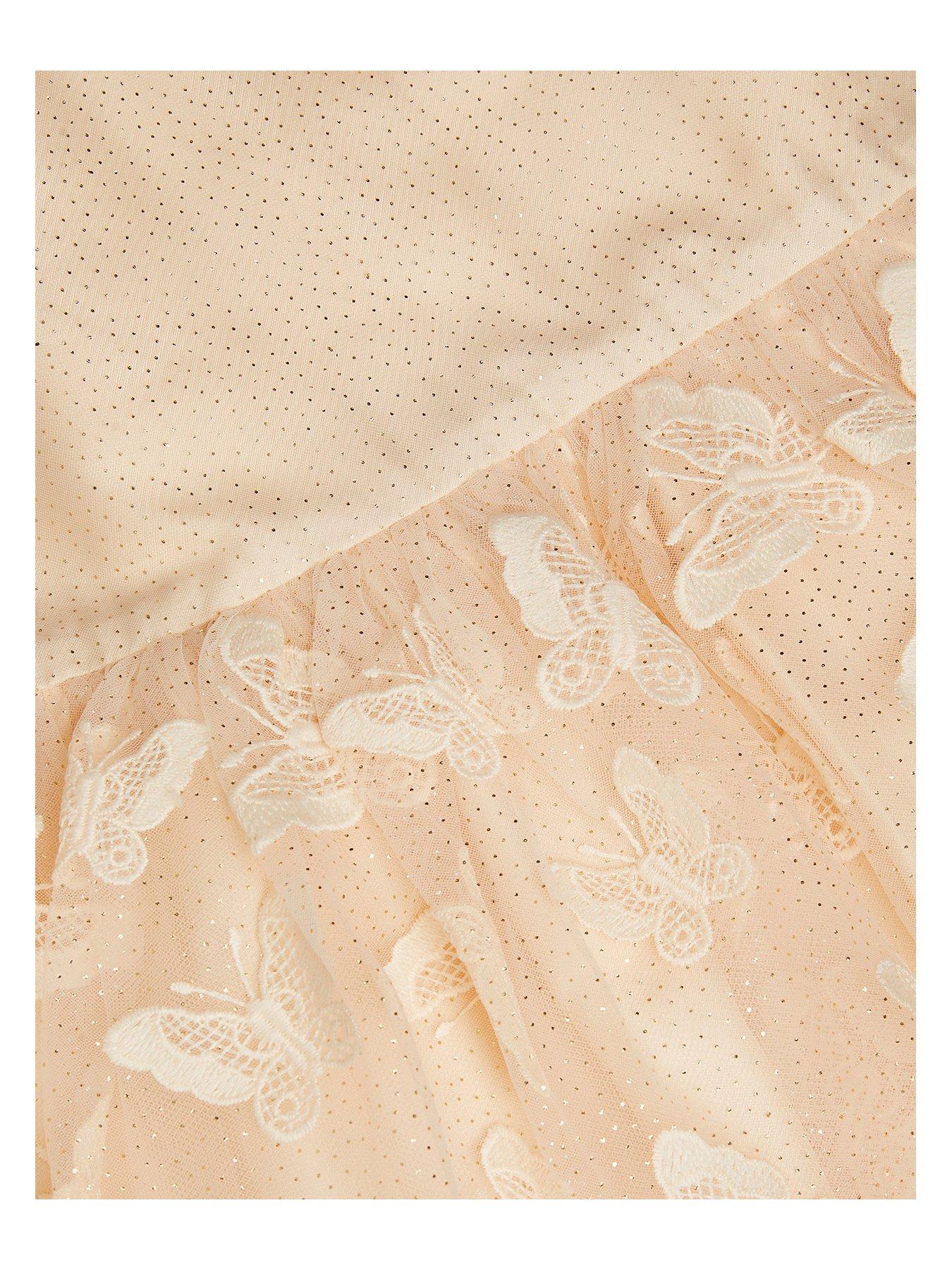  image of monsoon-girls-mapel-butterfly-scuba-dress-beige