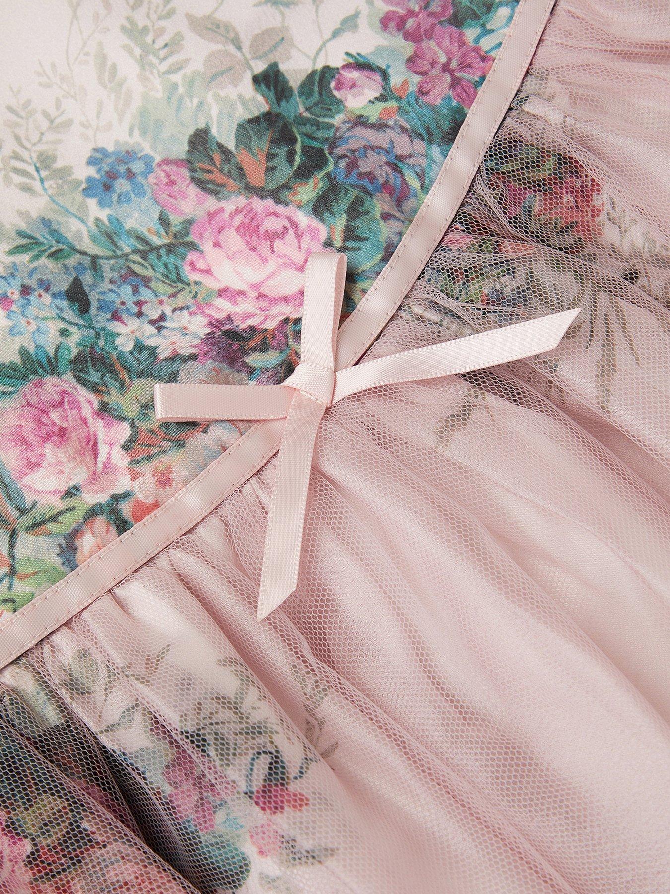 Image 3 of 3 of Monsoon Baby Girls Charlotte Printed Dress - Pink