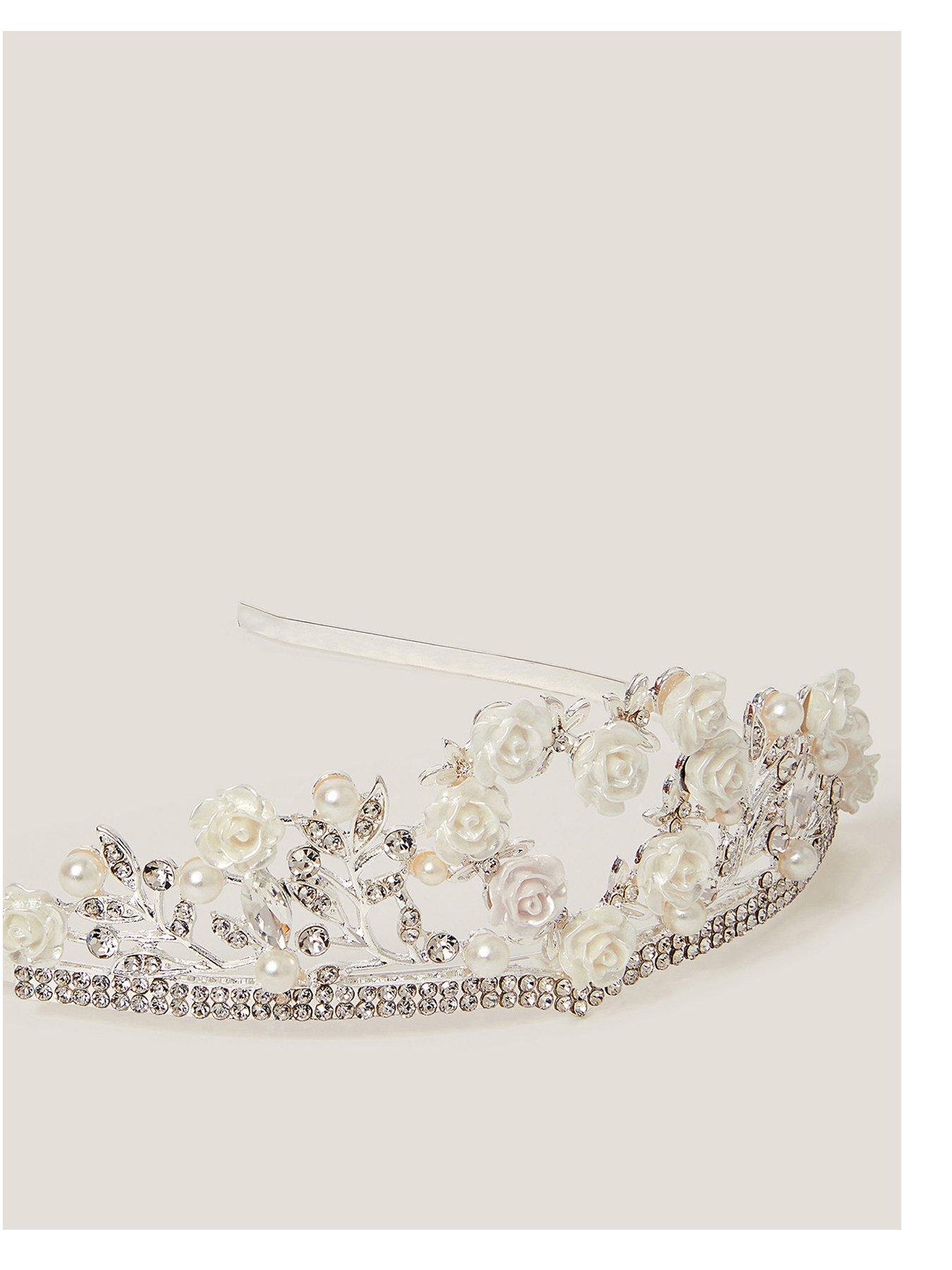 undefined Girls Flowergirl Tiara - Silver
