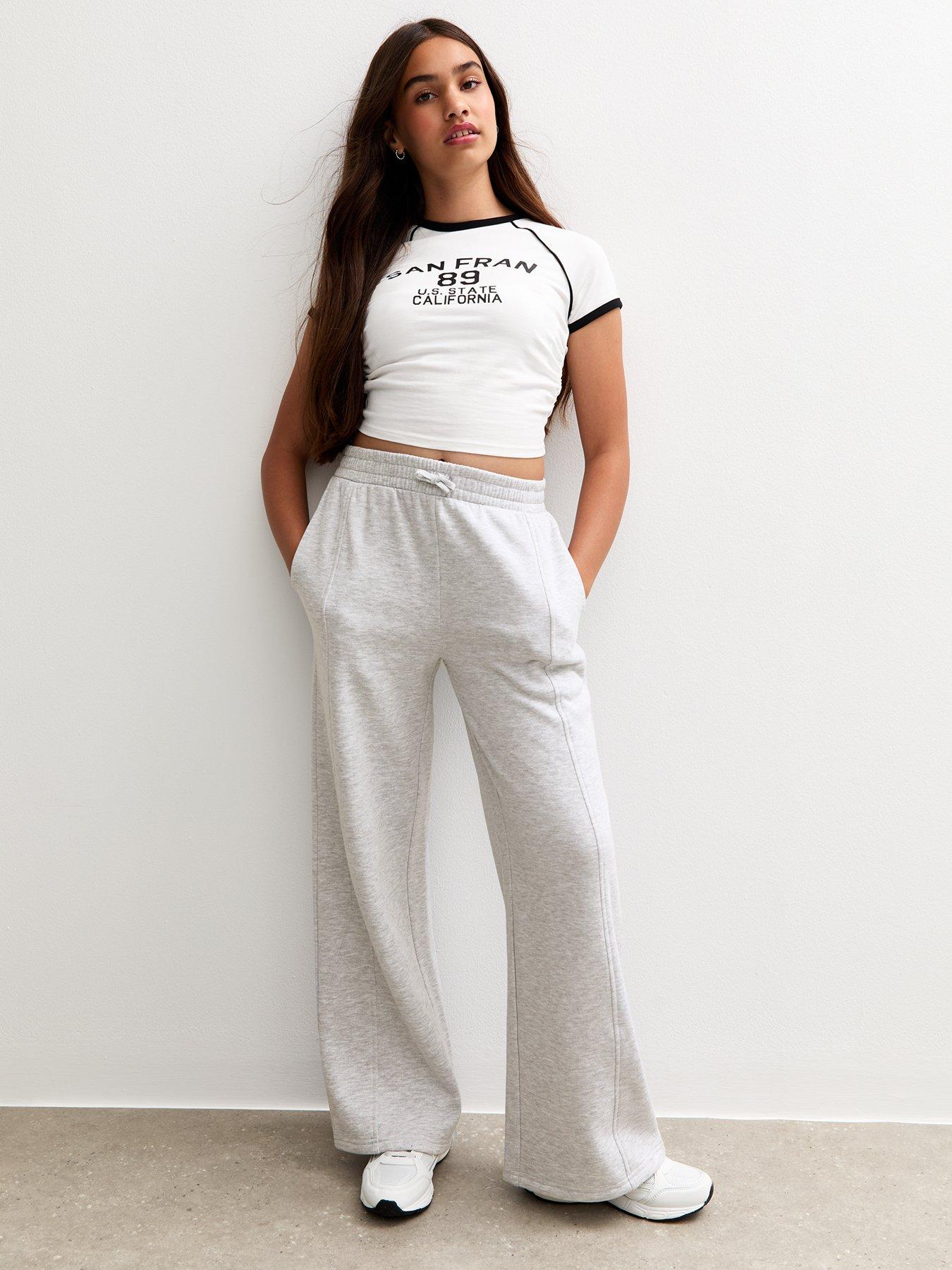 new-look-915-girls-seam-detail-wide-leg-joggers-grey
