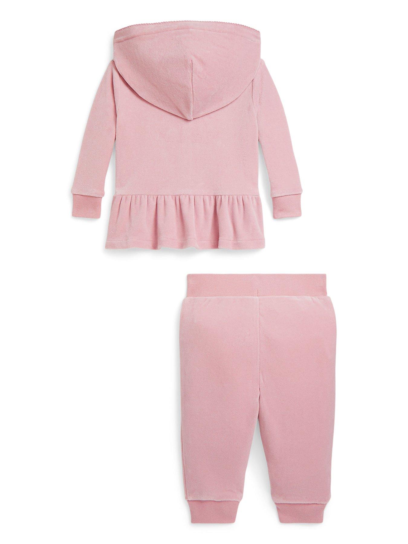  image of polo-ralph-lauren-baby-girls-velour-hoodie-and-jog-pant-set-pink