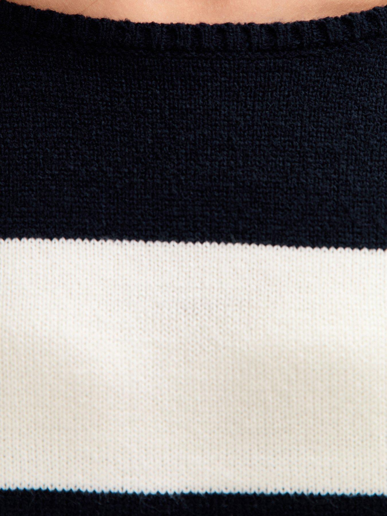  image of new-look-915-slouchy-slash-neck-jumper-whiteblack