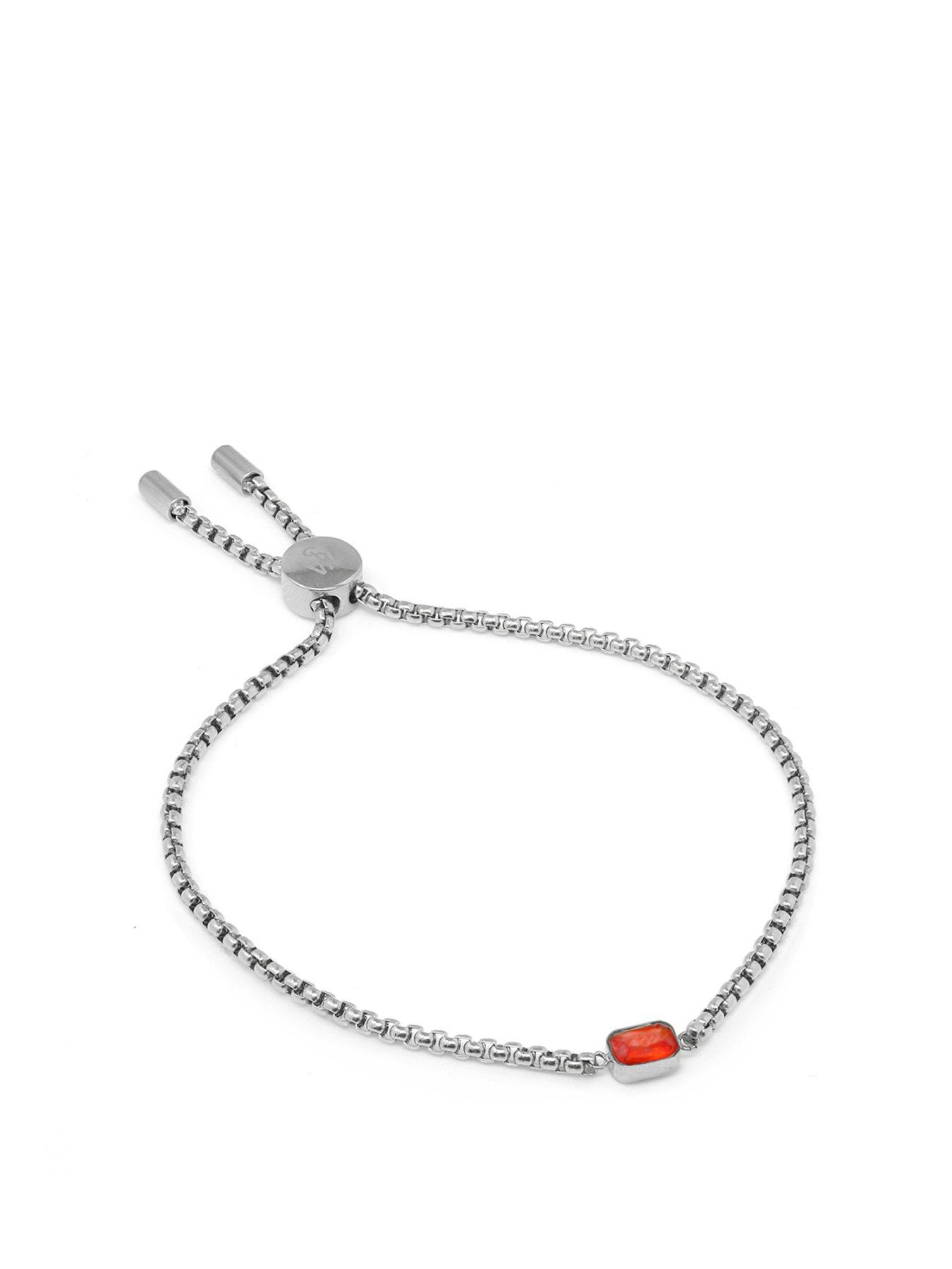 undefined Children's Birthstone Bracelet - Silver