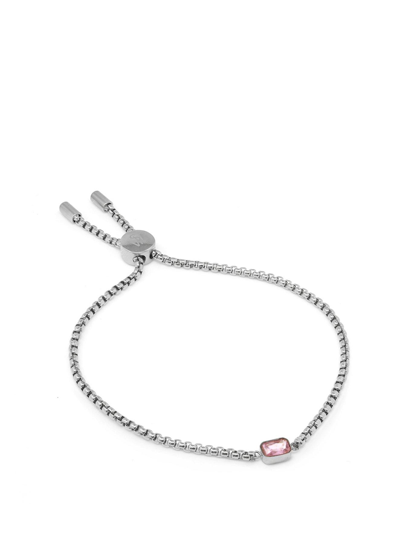 undefined Children's Birthstone Bracelet - Silver