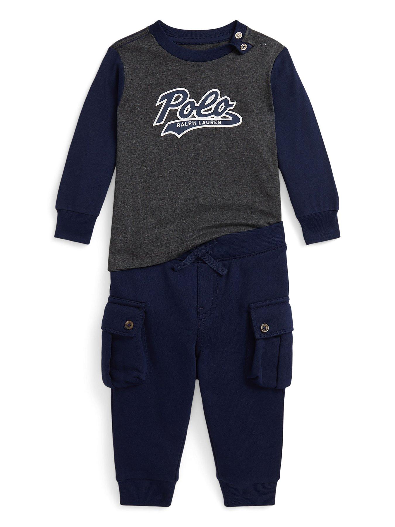 undefined Baby Boys Jog And Sweat Set - Dark Grey
