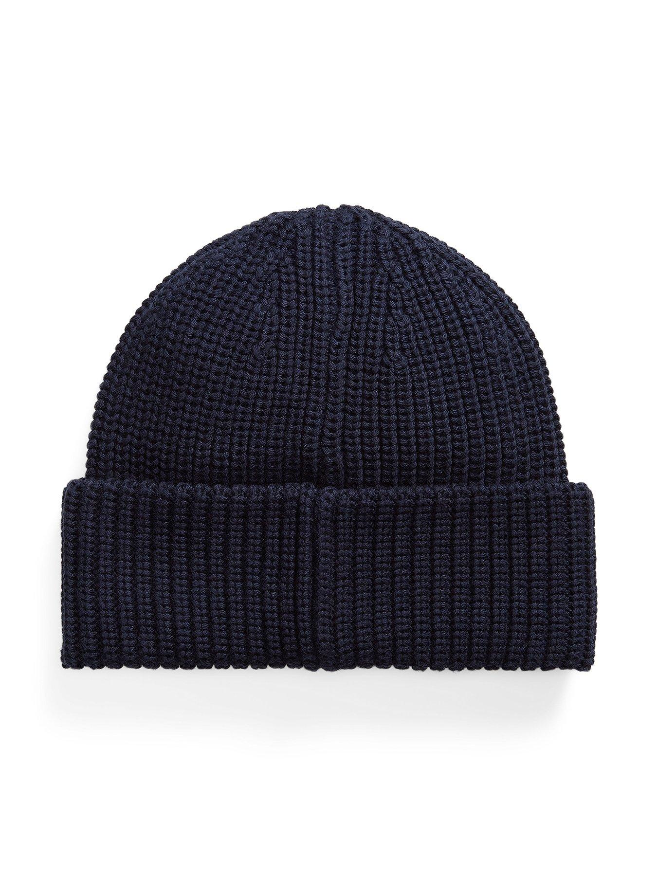 Image 2 of 3 of Polo Ralph Lauren Boys Logo Beanie Hat - Navy