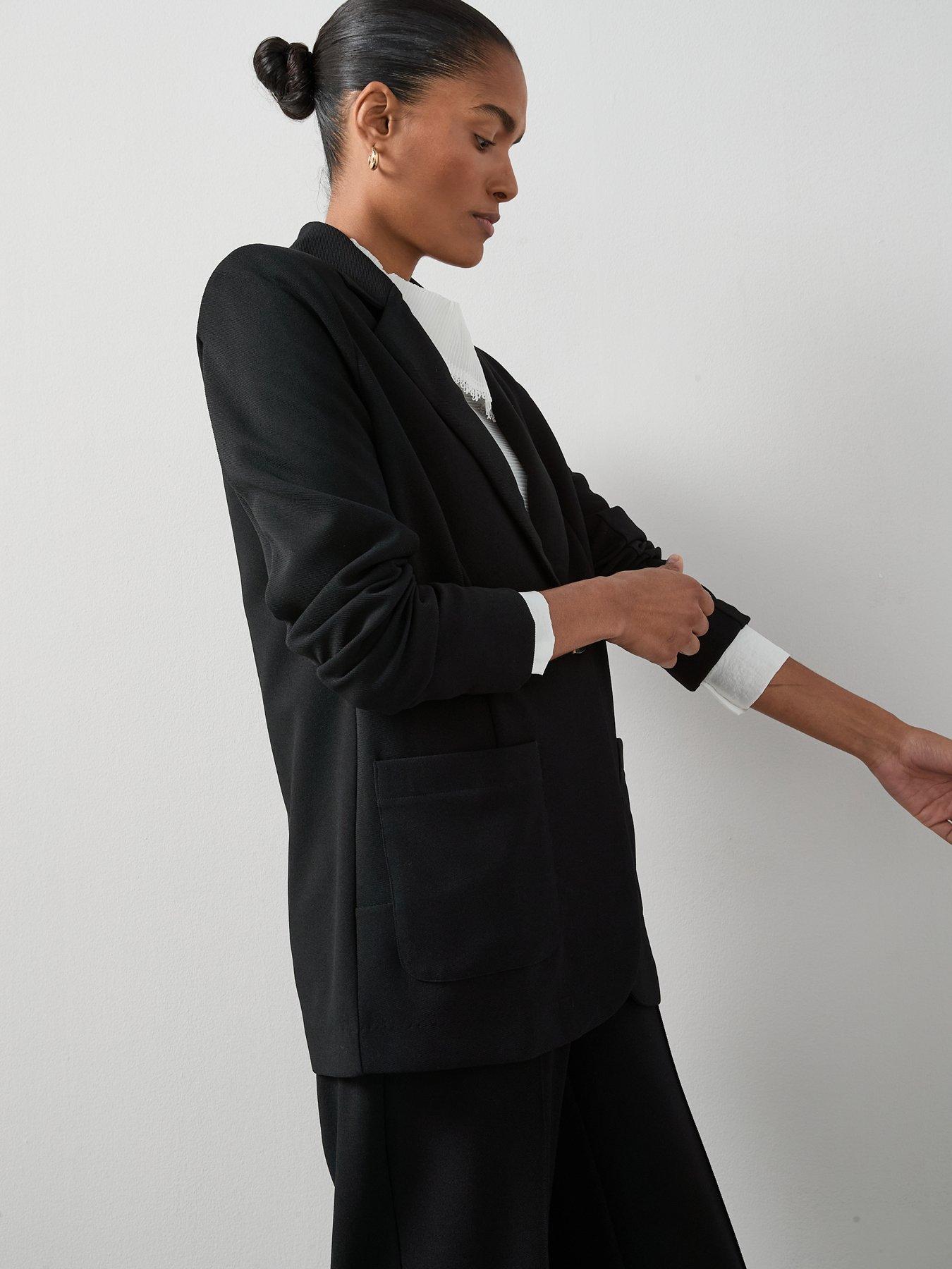 Image 6 of 6 of The Very Collection Edge To Edge Jersey Blazer - Black