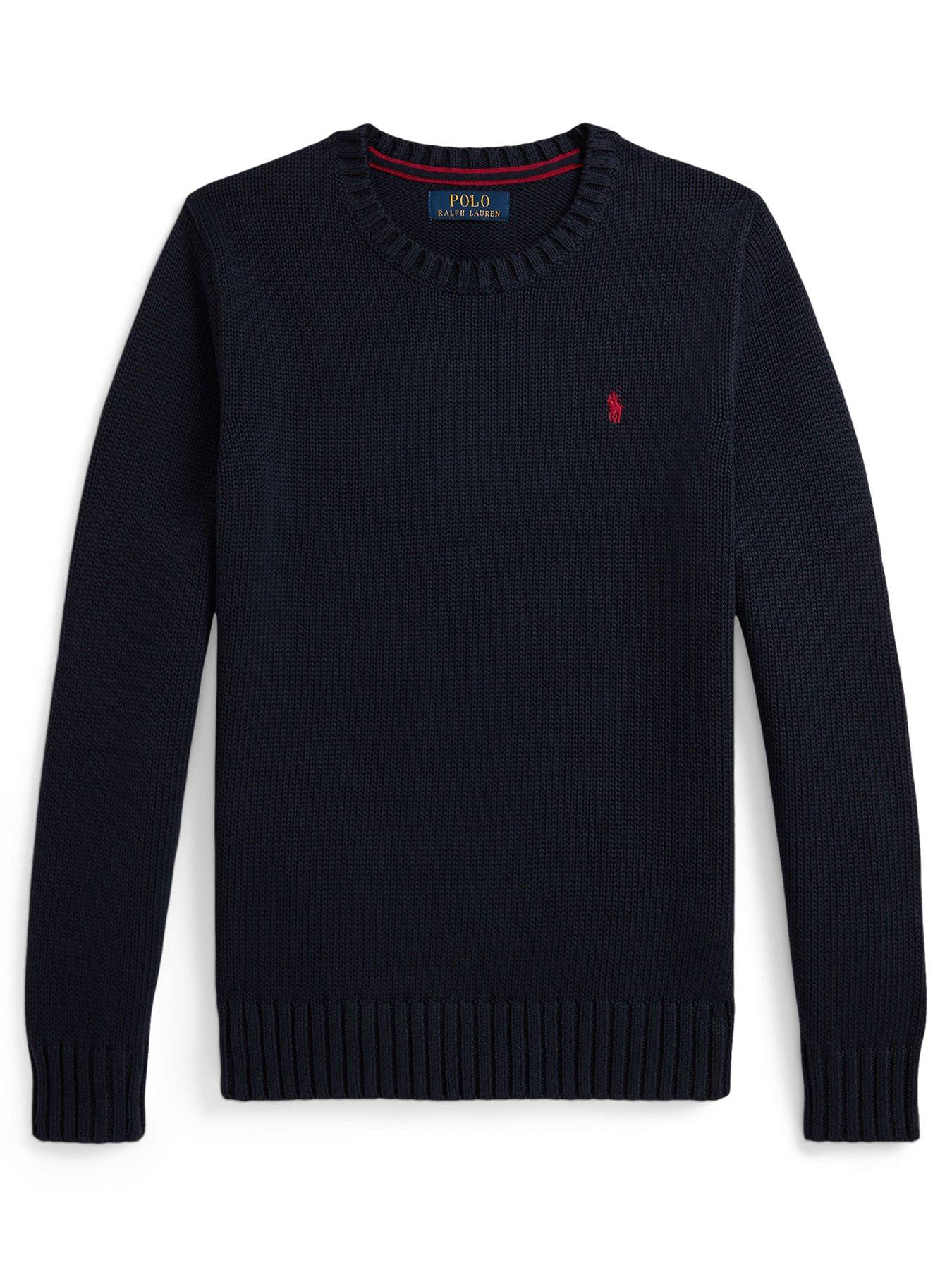 undefined Boys Crew Neck Sweater - Navy