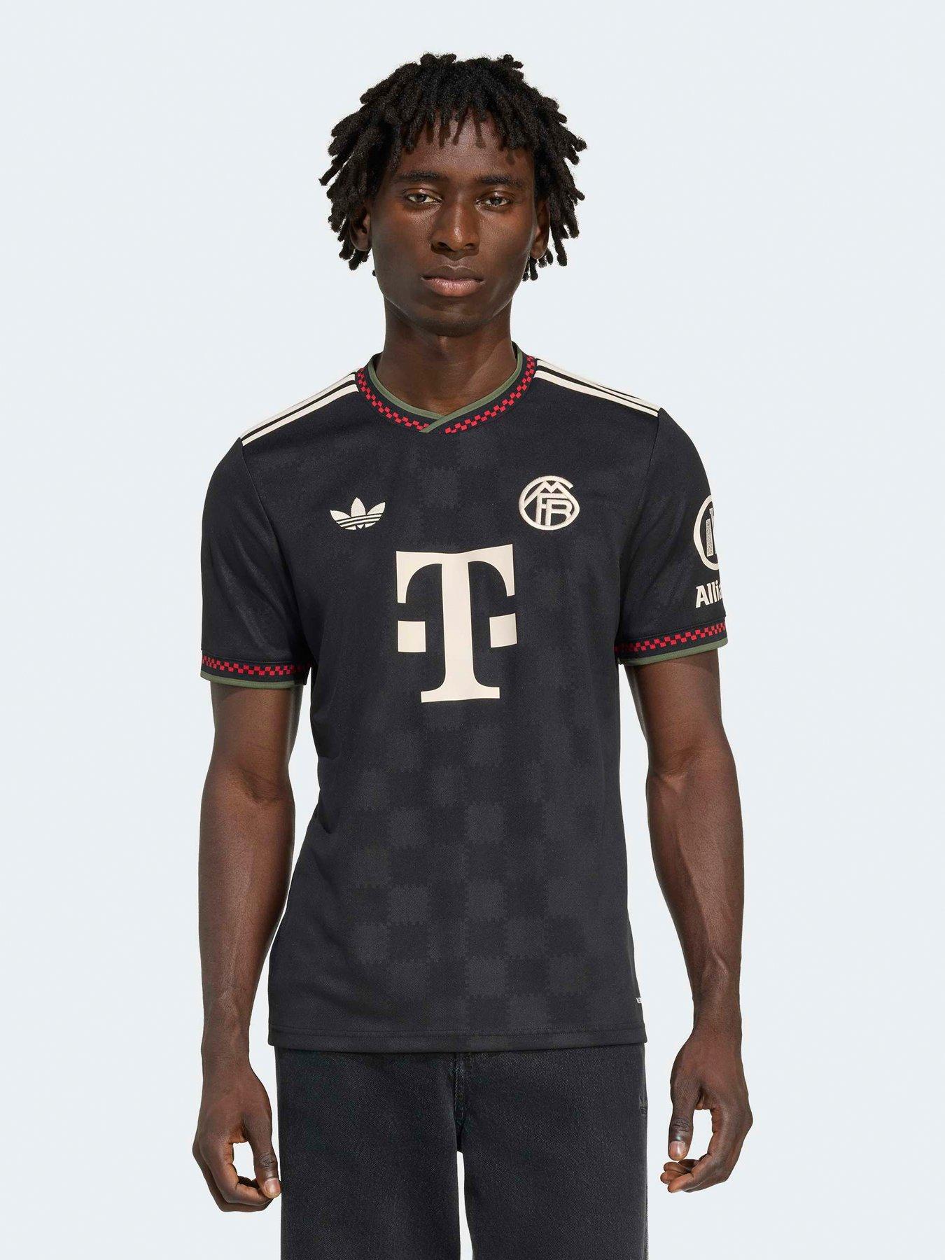 adidas Mens Fc Bayern 25/26 Third Football Shirt - Black | Littlewoods