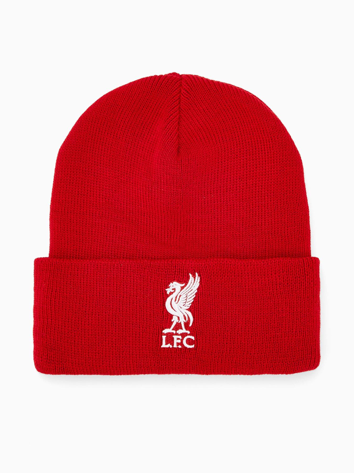 front image of adidas-unisex-liverpool-fc-beanie-red