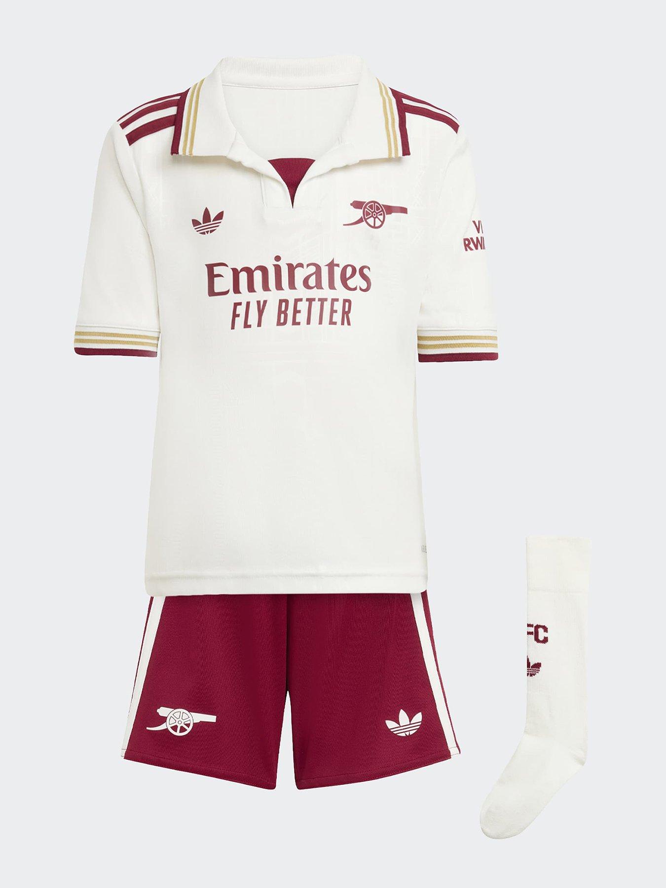 Image 2 of 5 of adidas Kids Arsenal 25/26 Third Mini Football Kit - White