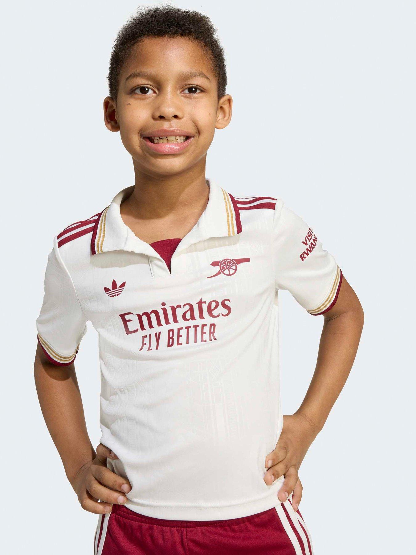 Image 4 of 5 of adidas Kids Arsenal 25/26 Third Mini Football Kit - White