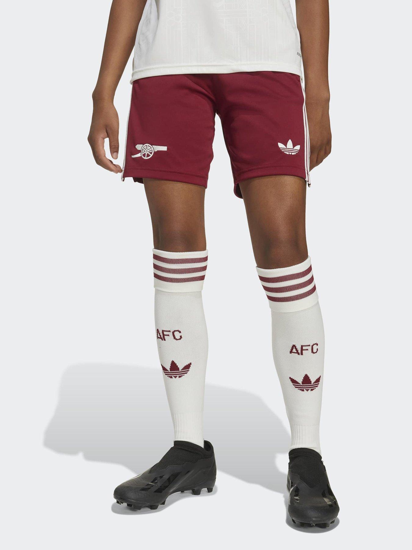 undefined Kids Arsenal 25/26 Third Football Shorts - Red