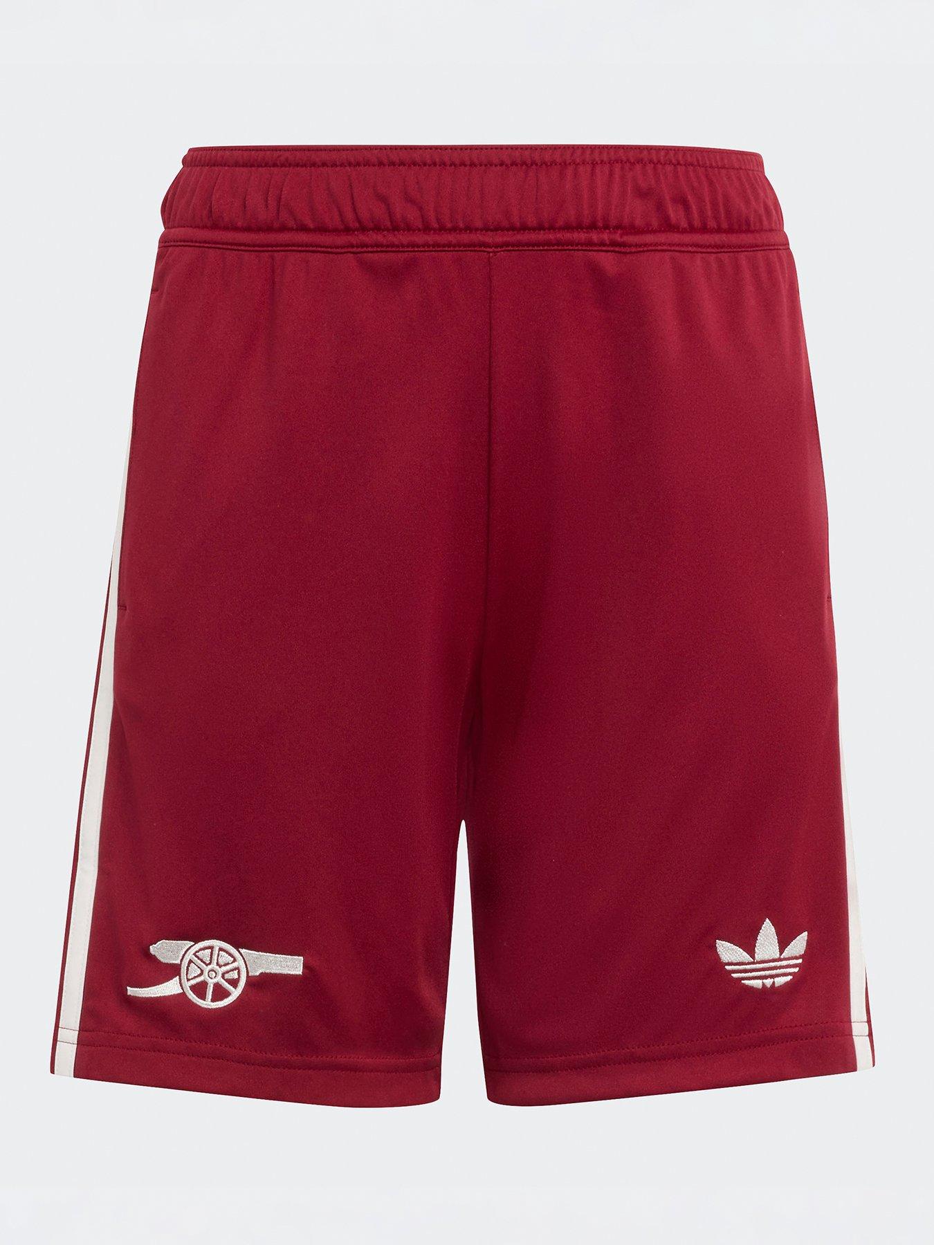 stillFront image of adidas-kids-arsenal-2526-third-football-shorts-red