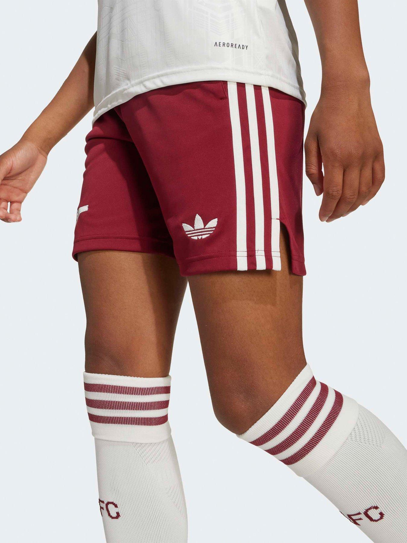  image of adidas-kids-arsenal-2526-third-football-shorts-red