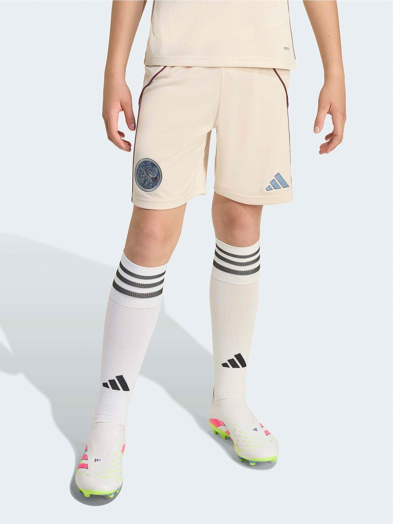  image of adidas-boys-ajax-amsterdam-2526-third-football-shorts-beige
