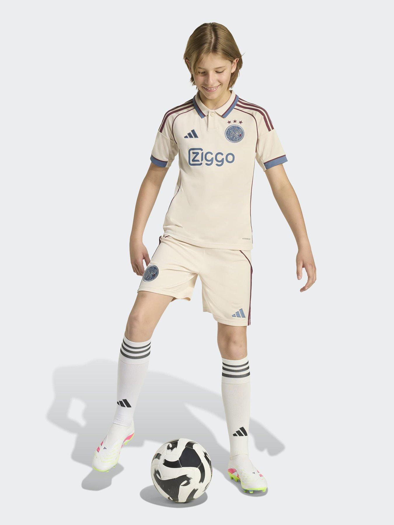  image of adidas-boys-ajax-amsterdam-2526-third-football-shorts-beige