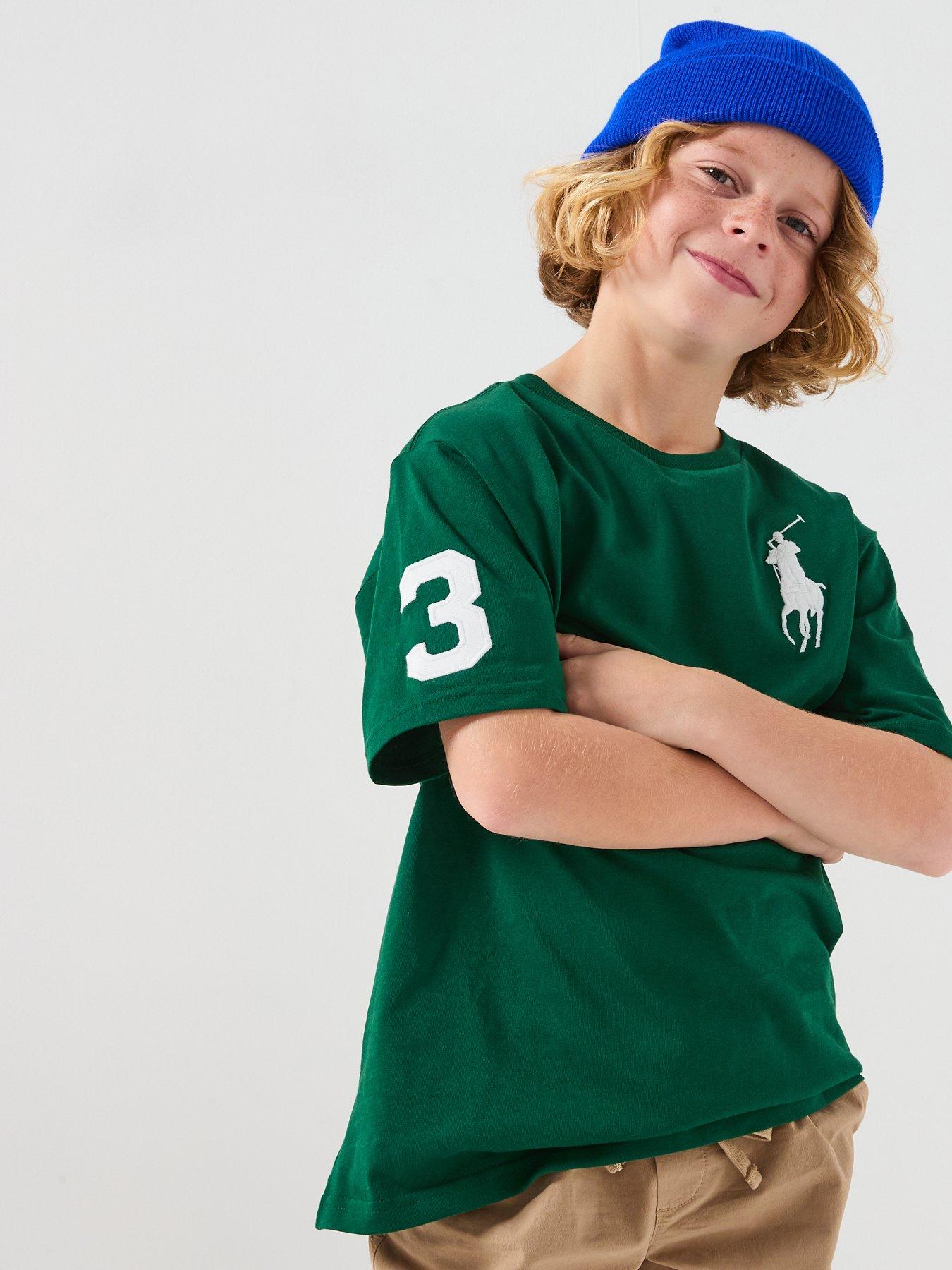 Polo Ralph Lauren Boys Logo Short Sleeve T-Shirt - Green