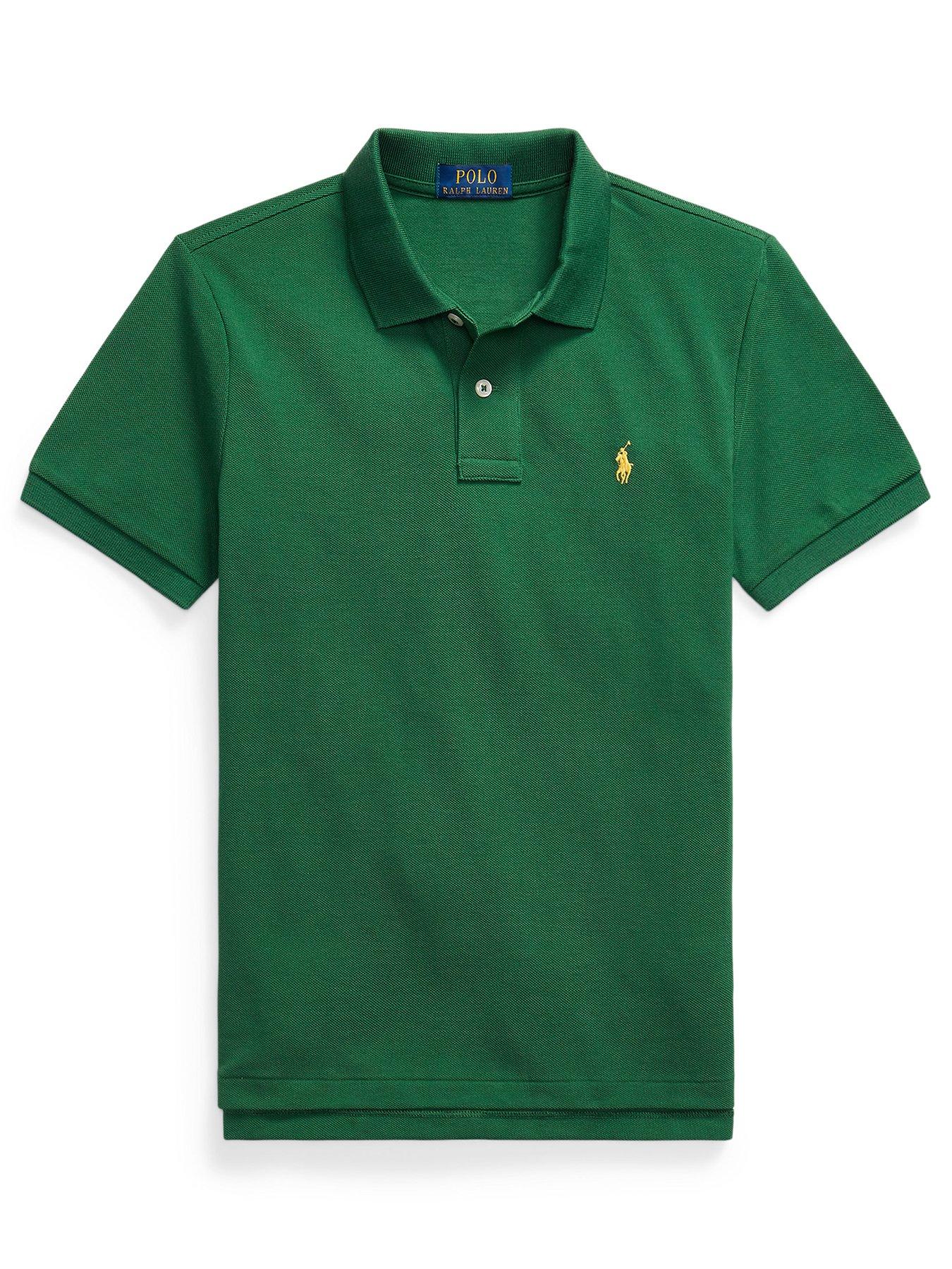 Polo Ralph Lauren Boys Slim Fit Short Sleeve Shirt - Green
