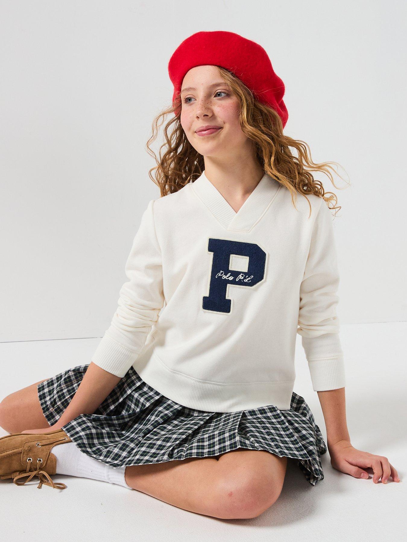 Polo Ralph Lauren Girls 2 In 1 Sweater Dress - Navy