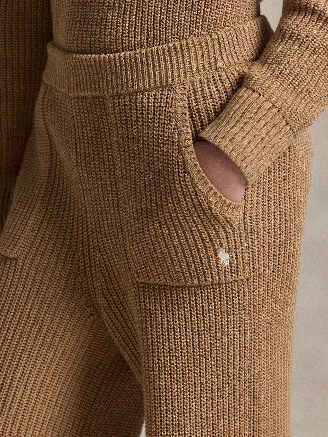 Image 4 of 4 of Polo Ralph Lauren Girls Wide Leg Trousers - Light Brown