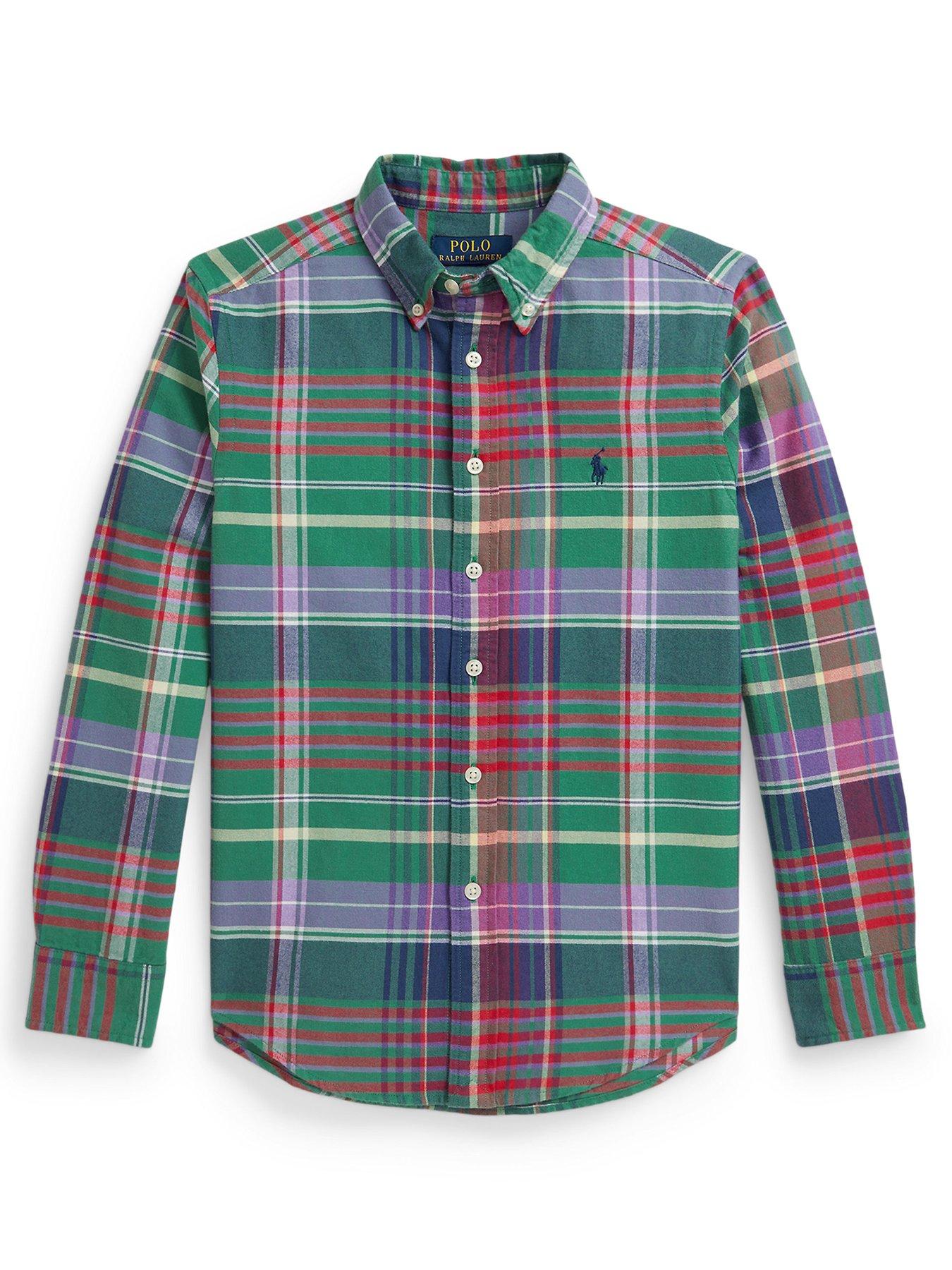undefined Boys Long Sleeve Checked Shirt - Multi