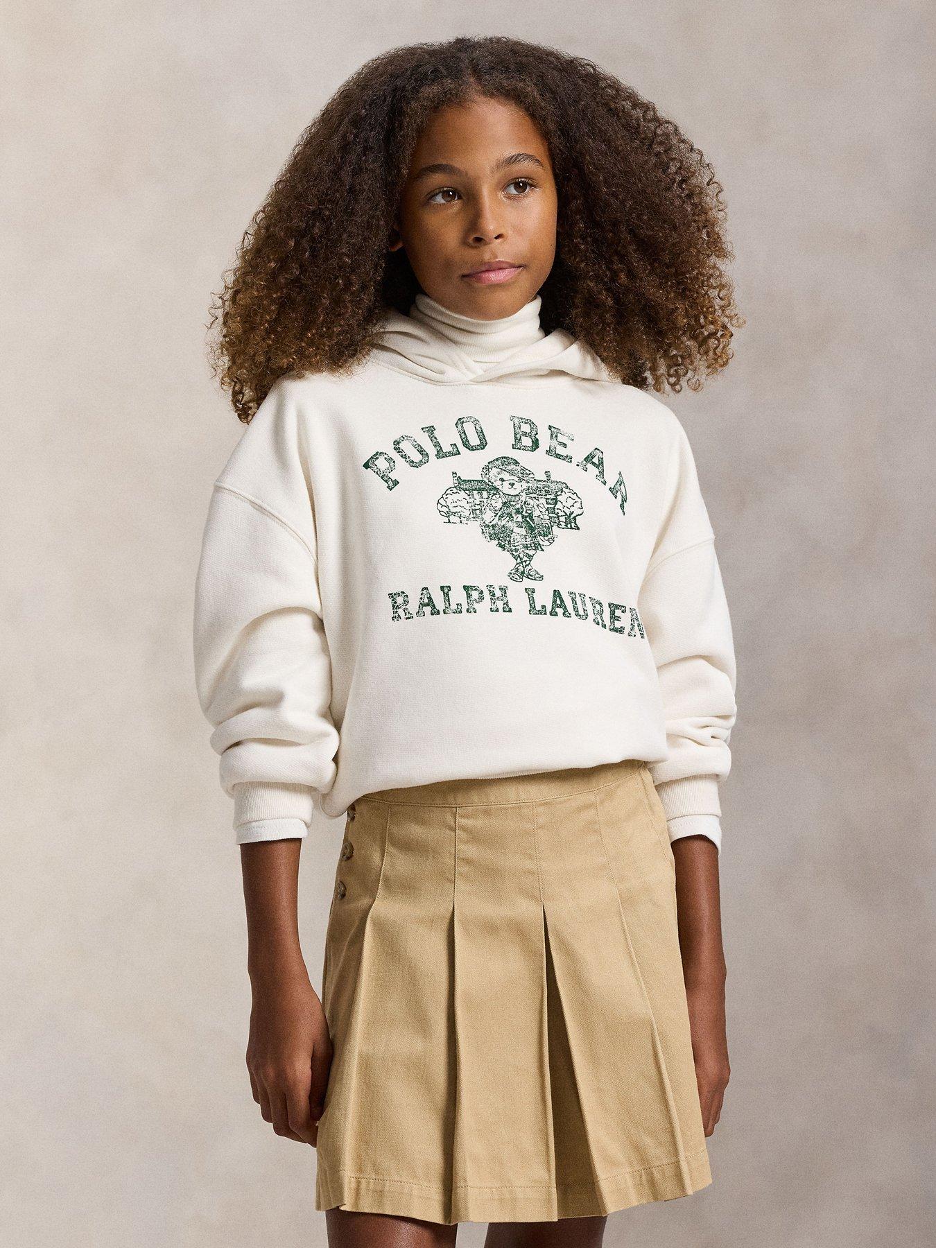 undefined Girls Bear Hoodie - Off White