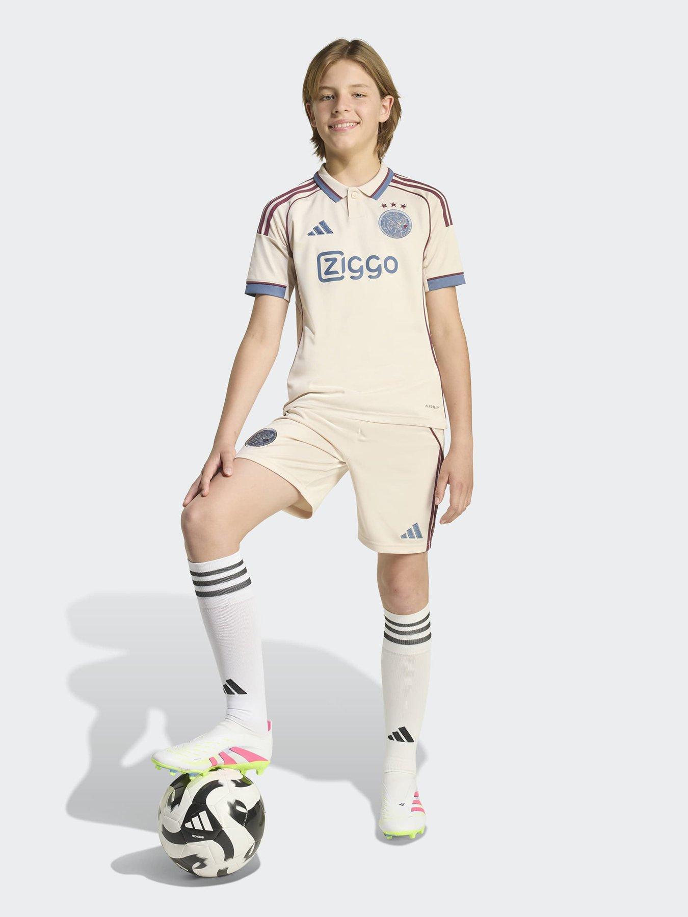 Image 3 of 5 of adidas Boys Ajax Amsterdam 25/26 Third Football Shirt - Beige