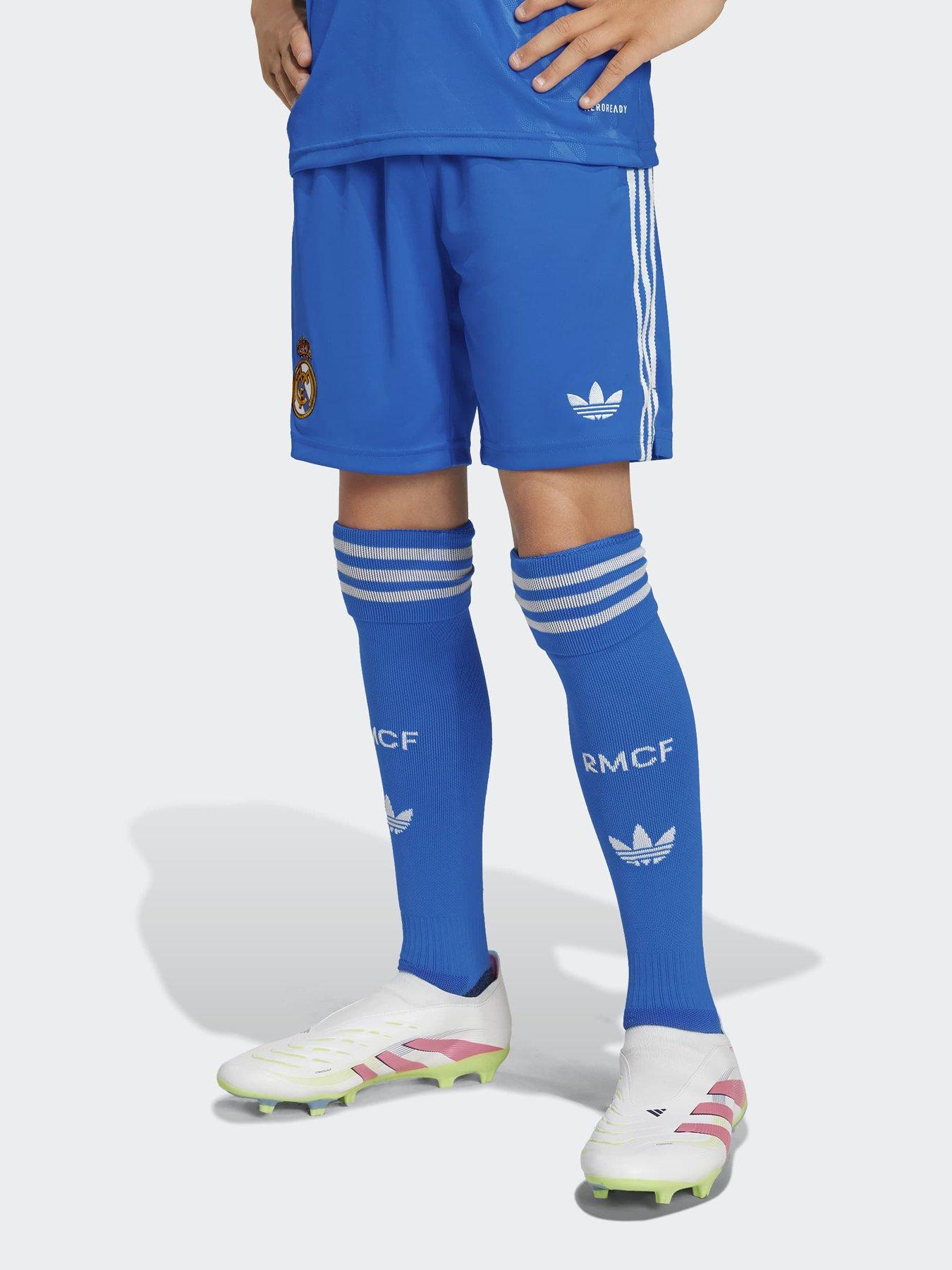 adidas Kids Real Madrid 25/26 Third Kit Football Shorts - Blue