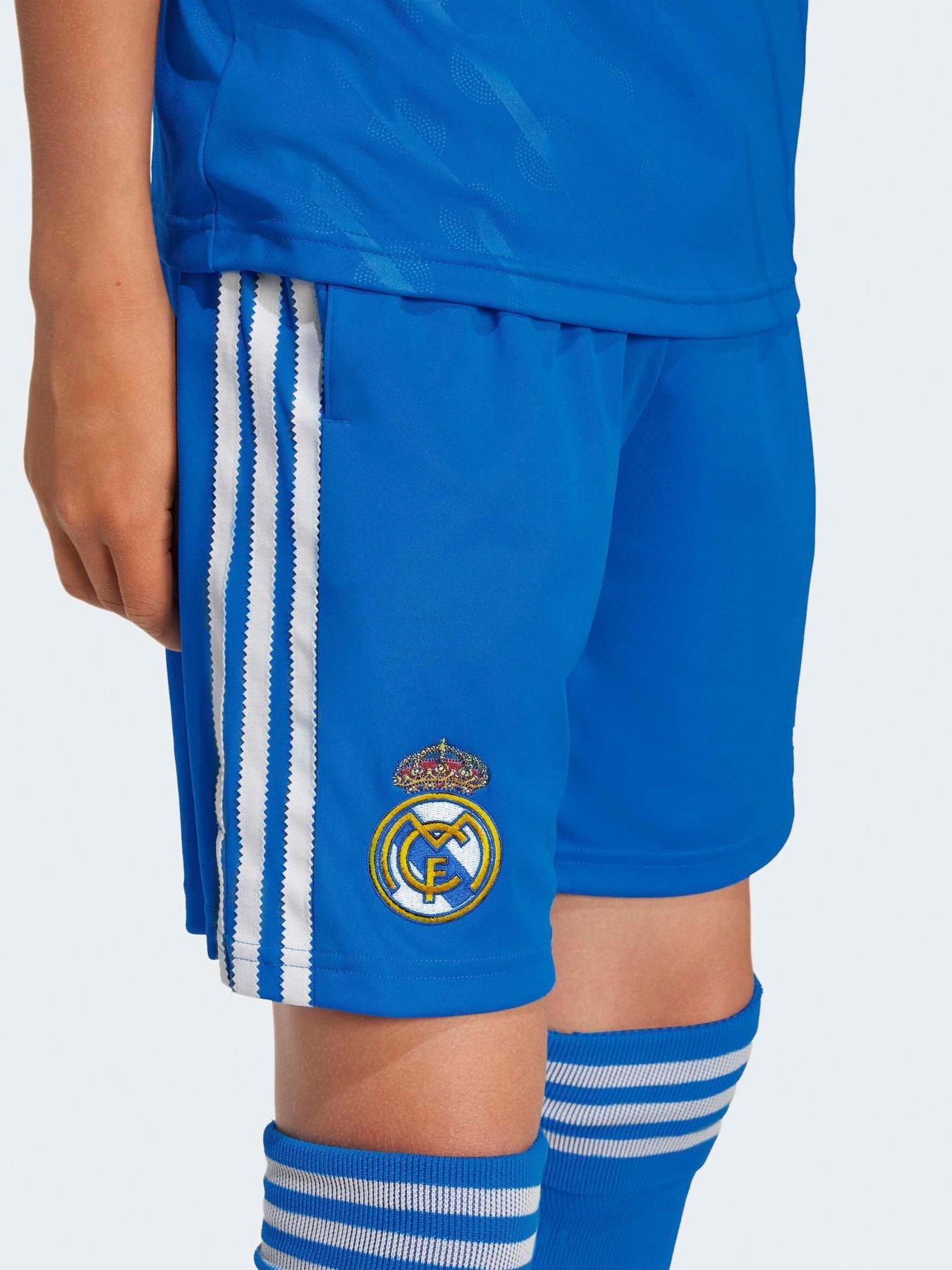 Image 4 of 5 of adidas Kids Real Madrid 25/26 Third Kit Football Shorts - Blue