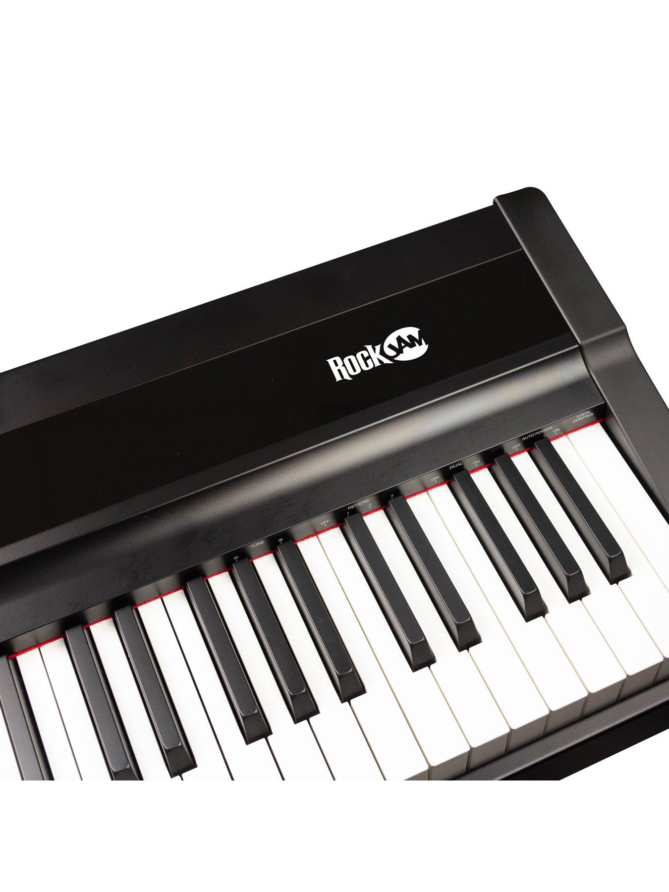 Image 2 of 7 of RockJam 88 Key Weighted Digital Piano, Full-Size Electric Piano with Hammer Action, Bluetooth, MIDI, and Learning Apps