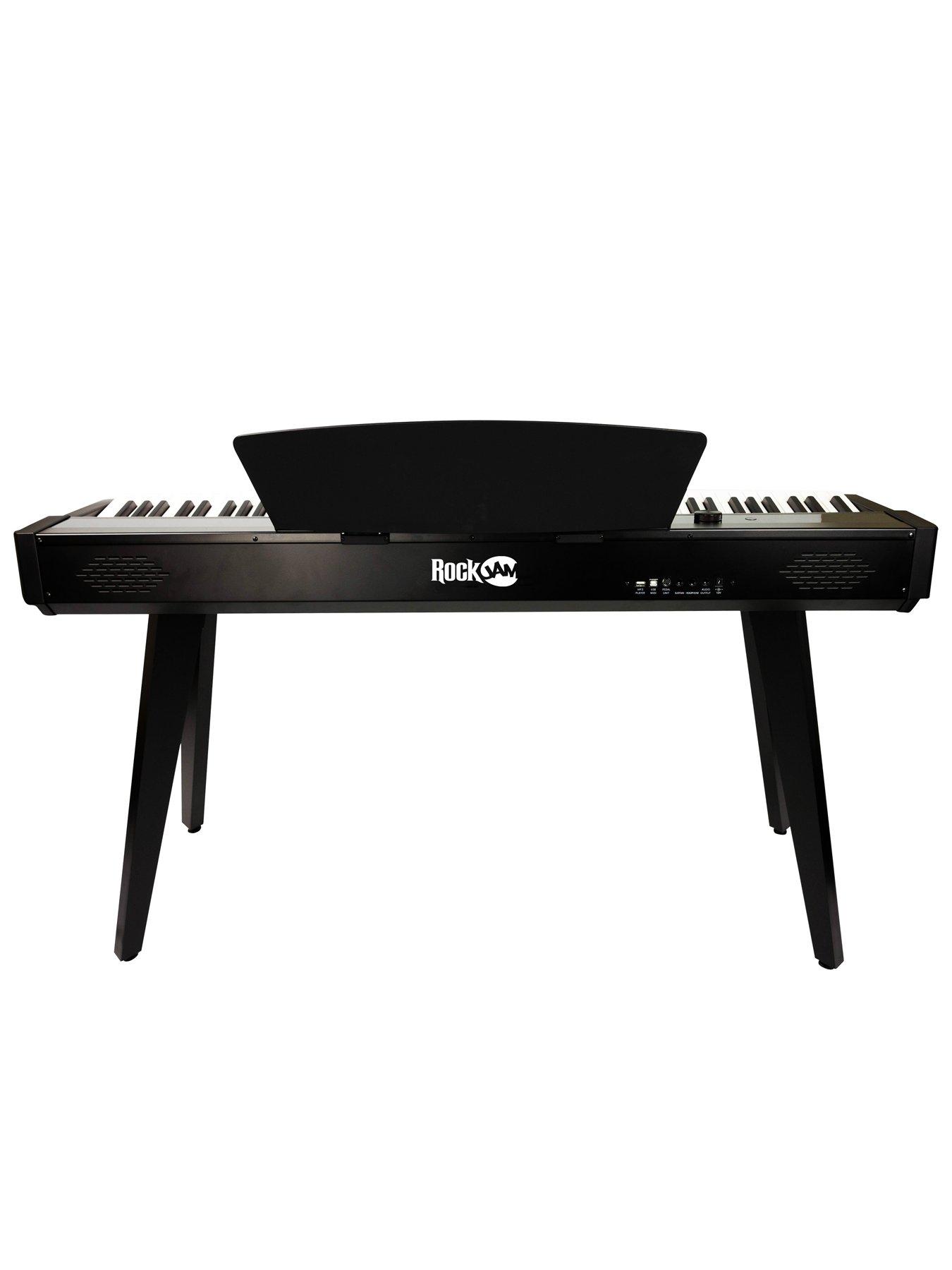 Image 7 of 7 of RockJam 88 Key Weighted Digital Piano, Full-Size Electric Piano with Hammer Action, Bluetooth, MIDI, and Learning Apps