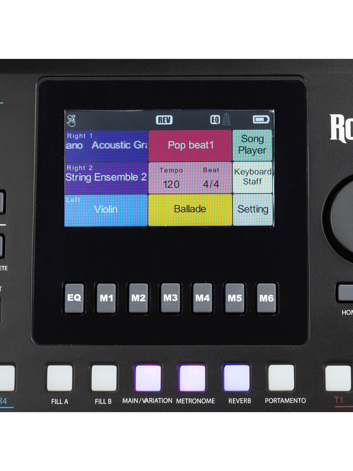 Image 4 of 7 of RockJam RockJam RJX90 61 Key Music Keyboard - Rechargeable Digital Piano with Touch Screen, MIDI, Bluetooth, 776 Tones, 248 Rhythms & Learning Apps