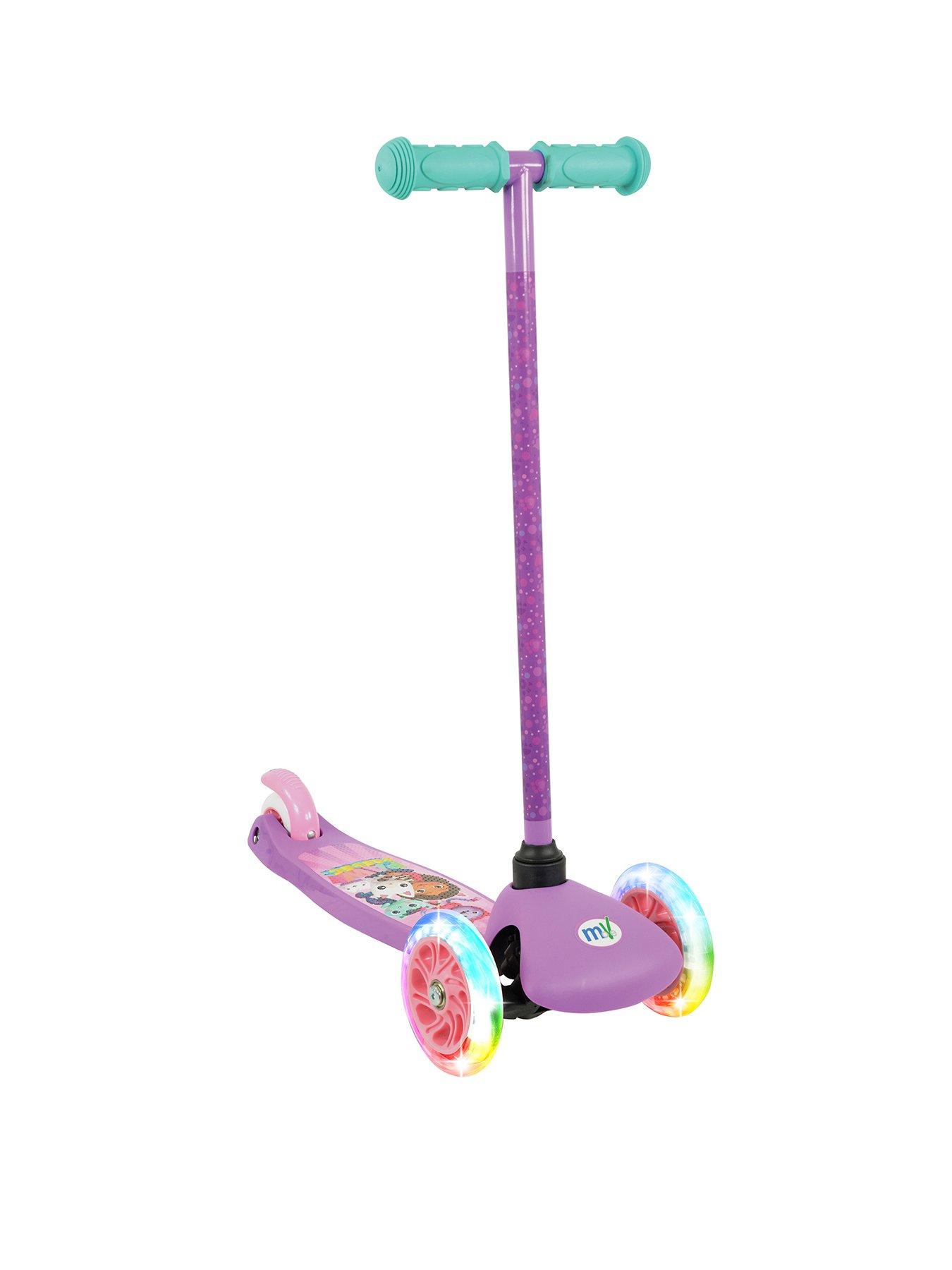 Image 1 of 7 of Gabby's Dollhouse Tilt n Turn Scooter with Light Up Wheels and Stickers