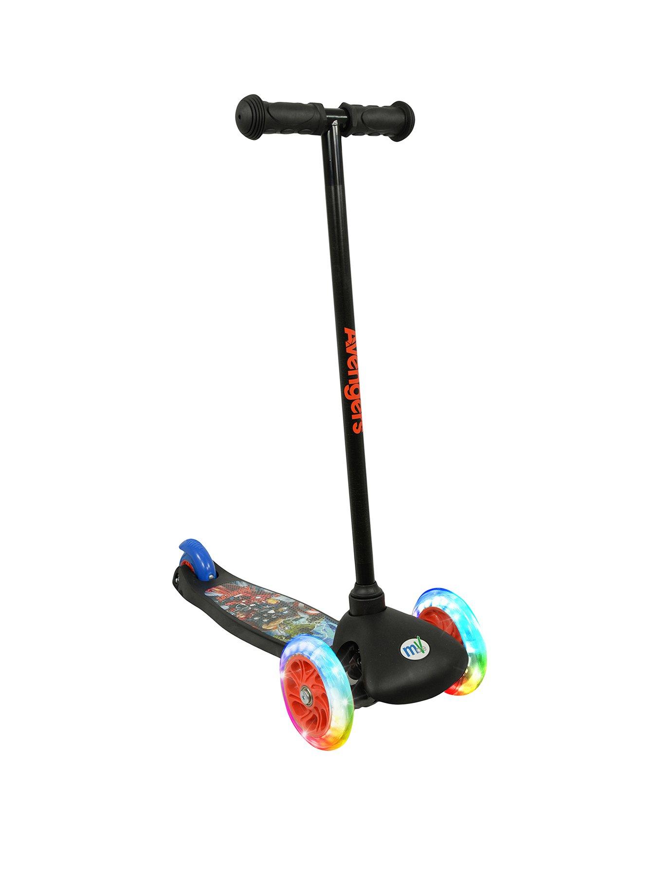  image of the-avengers-tilt-n-turn-scooter-with-light-up-wheels