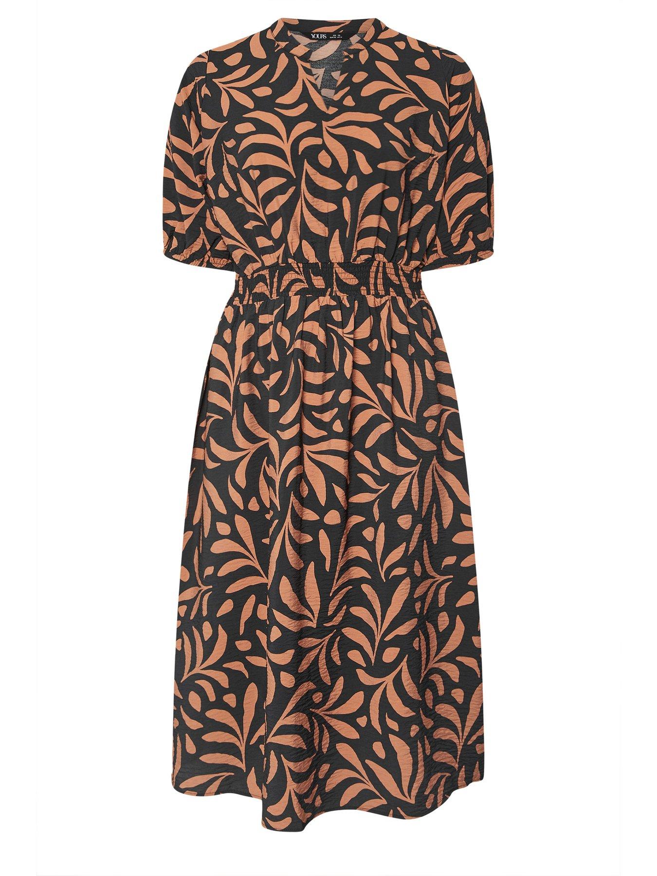 Image 5 of 5 of Yours Curve Notch Neck Midaxi Dress