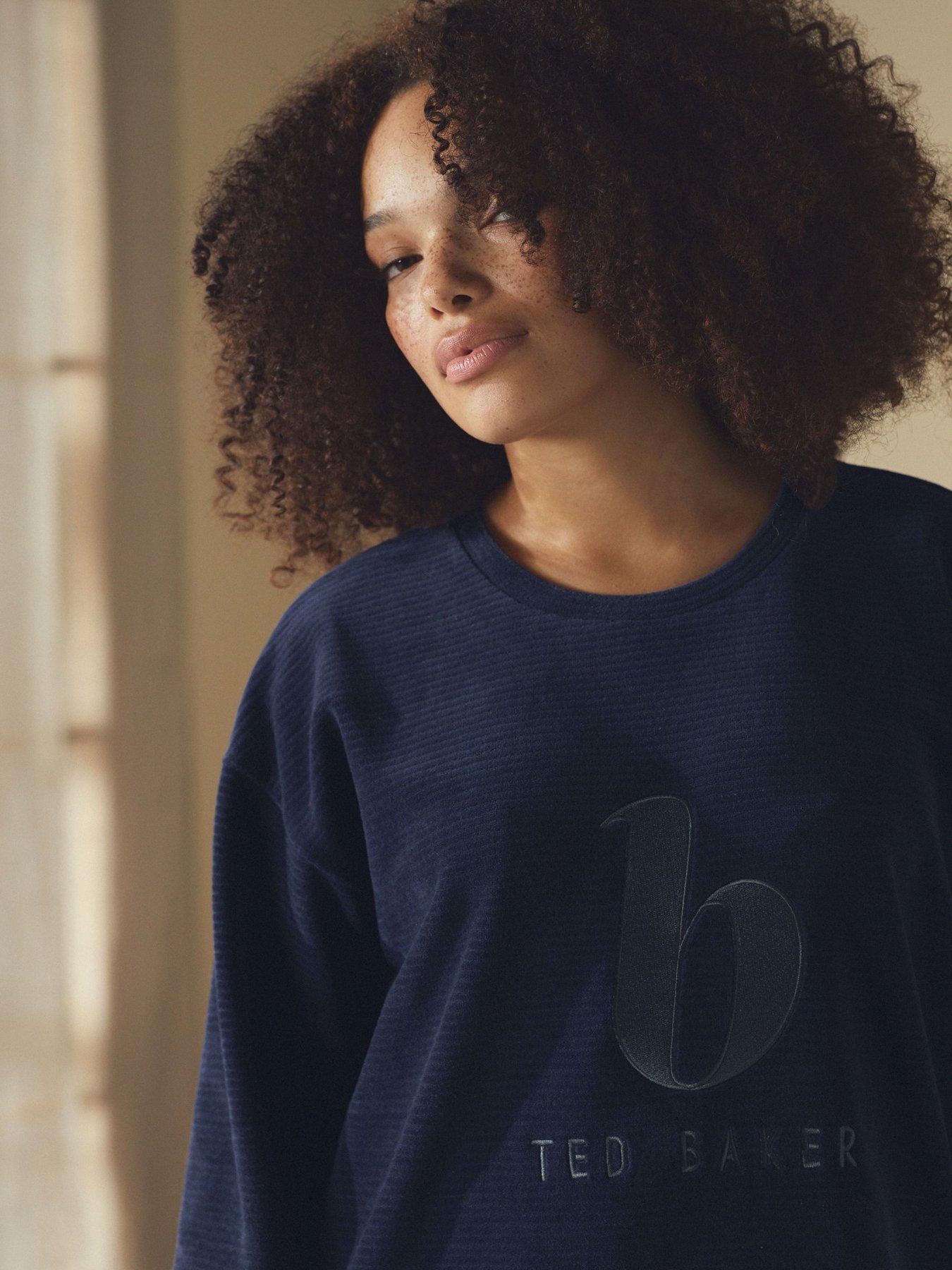 Image 4 of 5 of B By Ted Baker Wall Lounge Sweatshirt - Navy