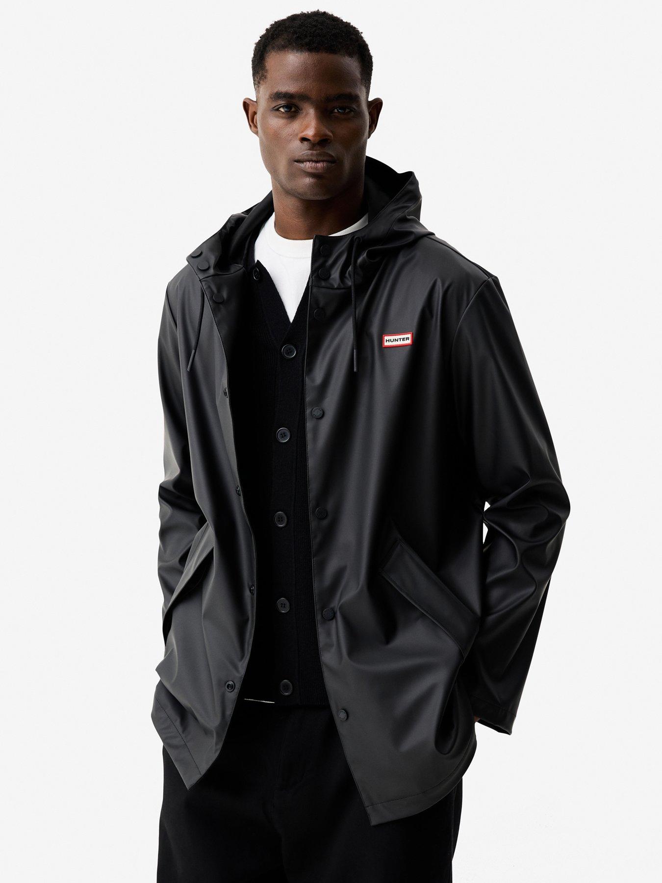 Image 1 of 4 of Hunter Unisex Jo Pu Raincoat - Black